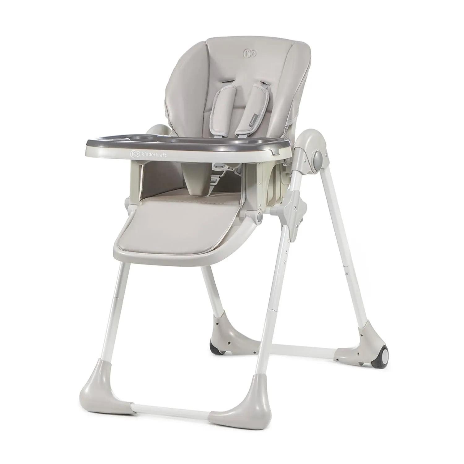 Kinderkraft Hochstuhl YUMMY, Kinderhochstuhl, Babystuhl, Kombihochstuhl, ab den Ersten Lebensmonaten, Fußstütze, Halbli…