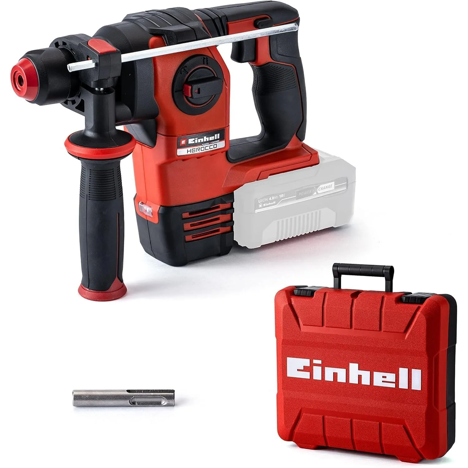 Einhell Professional Akku-Bohrhammer HEROCCO 18/20 Power X-Change (18 V, Brushless, 2,2 J, SDS-plus, pneumatisches Schl…