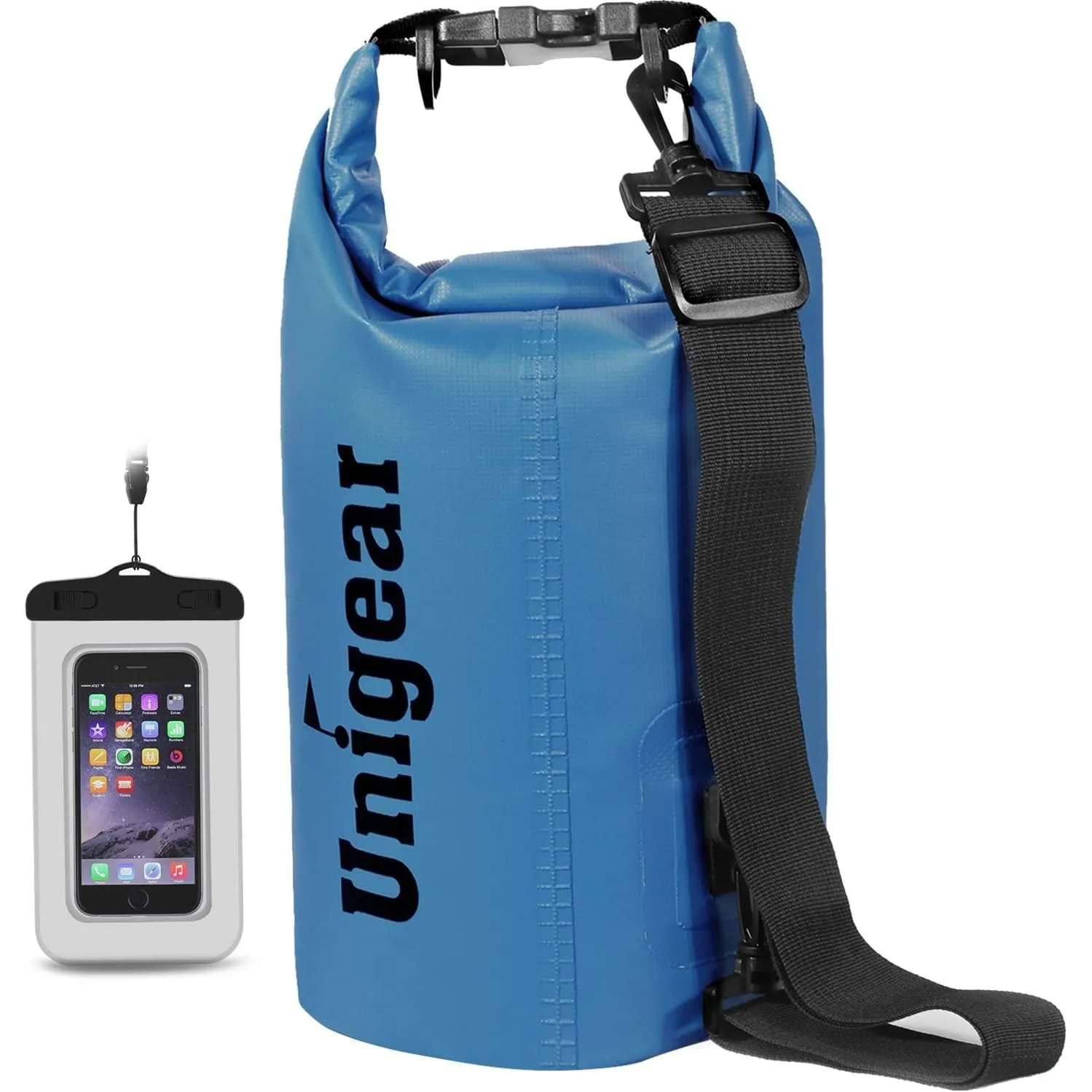 Unigear Dry Bag, 2L/5L/10L/20L/30L/40L, wasserdichter Beutel Rucksack, wasserdichte Taschen Seesack Packsack mit Handyt…