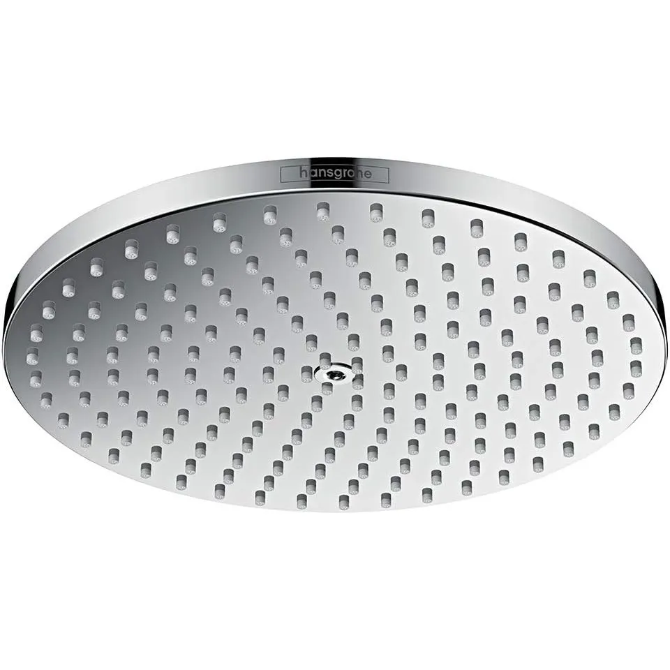 hansgrohe Raindance S - Kopfbrause, runde Duschbrause (⌀ 240 mm), Regendusche mit1 Strahlart (PowderRain) für Wand- ode…