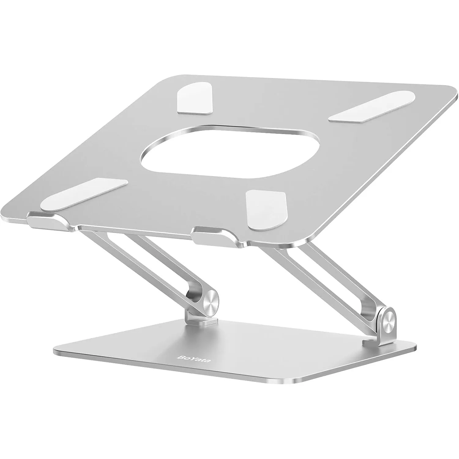 BoYata Laptop Ständer, Aluminium Höhenverstellbarer Belüfteter Laptophalter, Notebook Stand Kompatibel für Laptop (10-1…