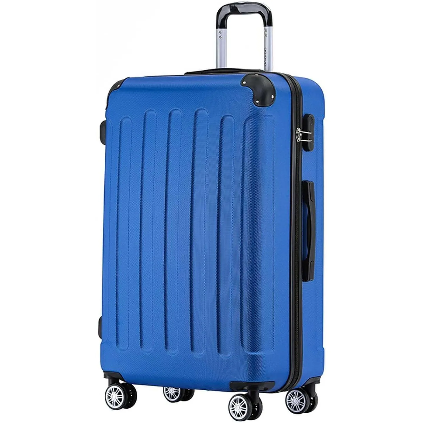 BEIBYE Zwillingsrollen Hardcase Reisekoffer Koffer Trolleys Hartschale in XL-L-M in 14 Farben (Diamondblau, Mittler Kof…