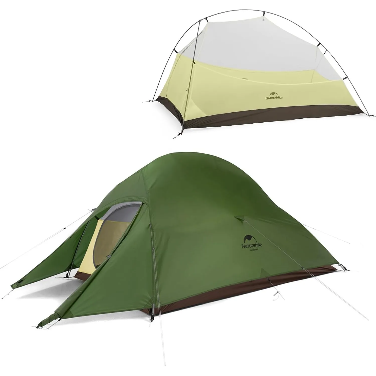 Naturehike Cloud Up Pro/Base/UL/EXT Zelt 2 Person Leichtes Campingzelt, Einfacher Aufbau Winddicht & Wasserdichtes Kupp…
