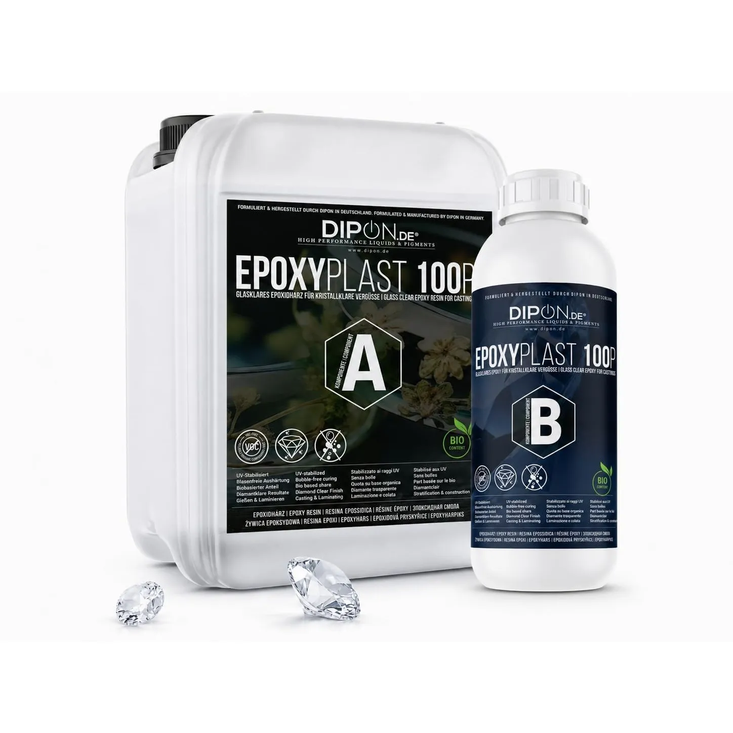 30 KG Epoxidharz 2K Epoxi Harz mit Härter Glasklar in Profi Qualität und geruchs- & emissionsarm. Epoxy Gießharz UV Sta…