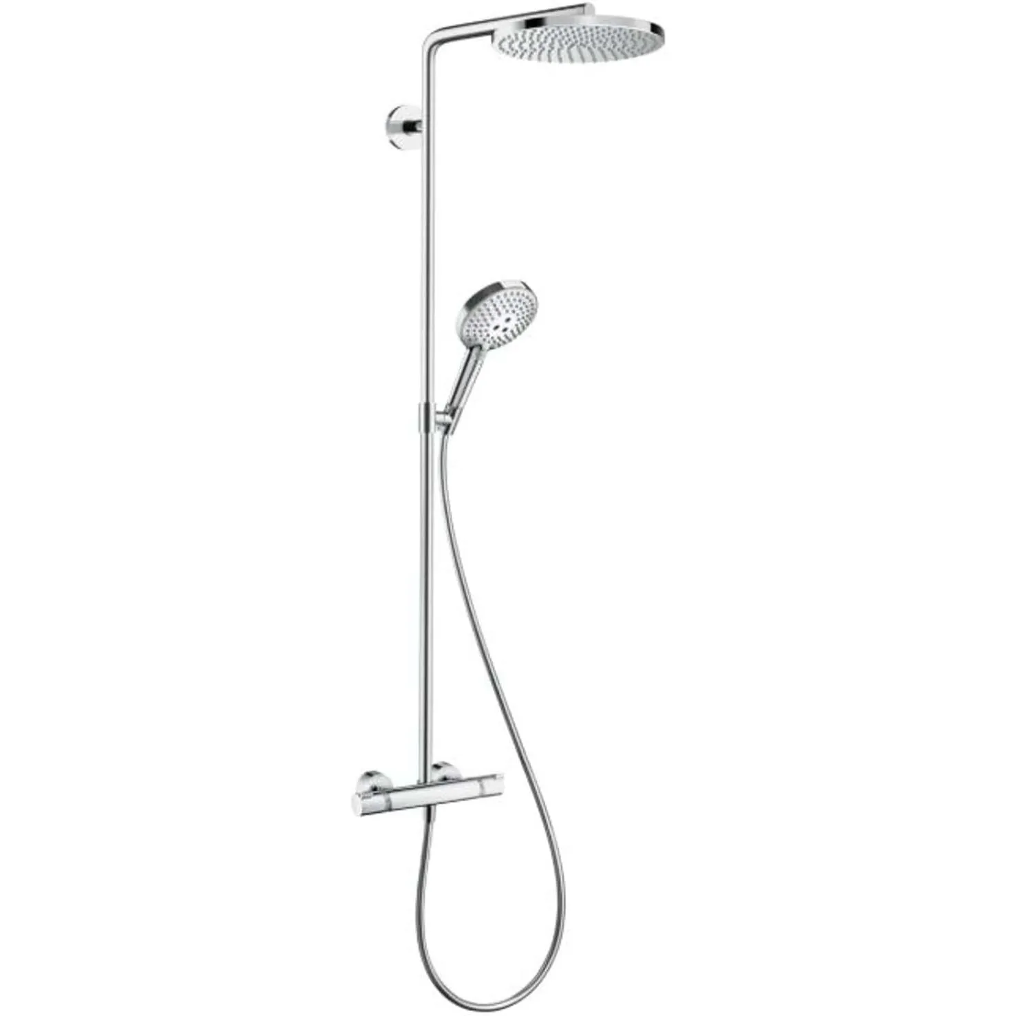 hansgrohe Raindance Select S - Duschsystem mit Thermostat, Regendusche (240 mm) mit Armatur, Handbrause (3 Strahlarten …