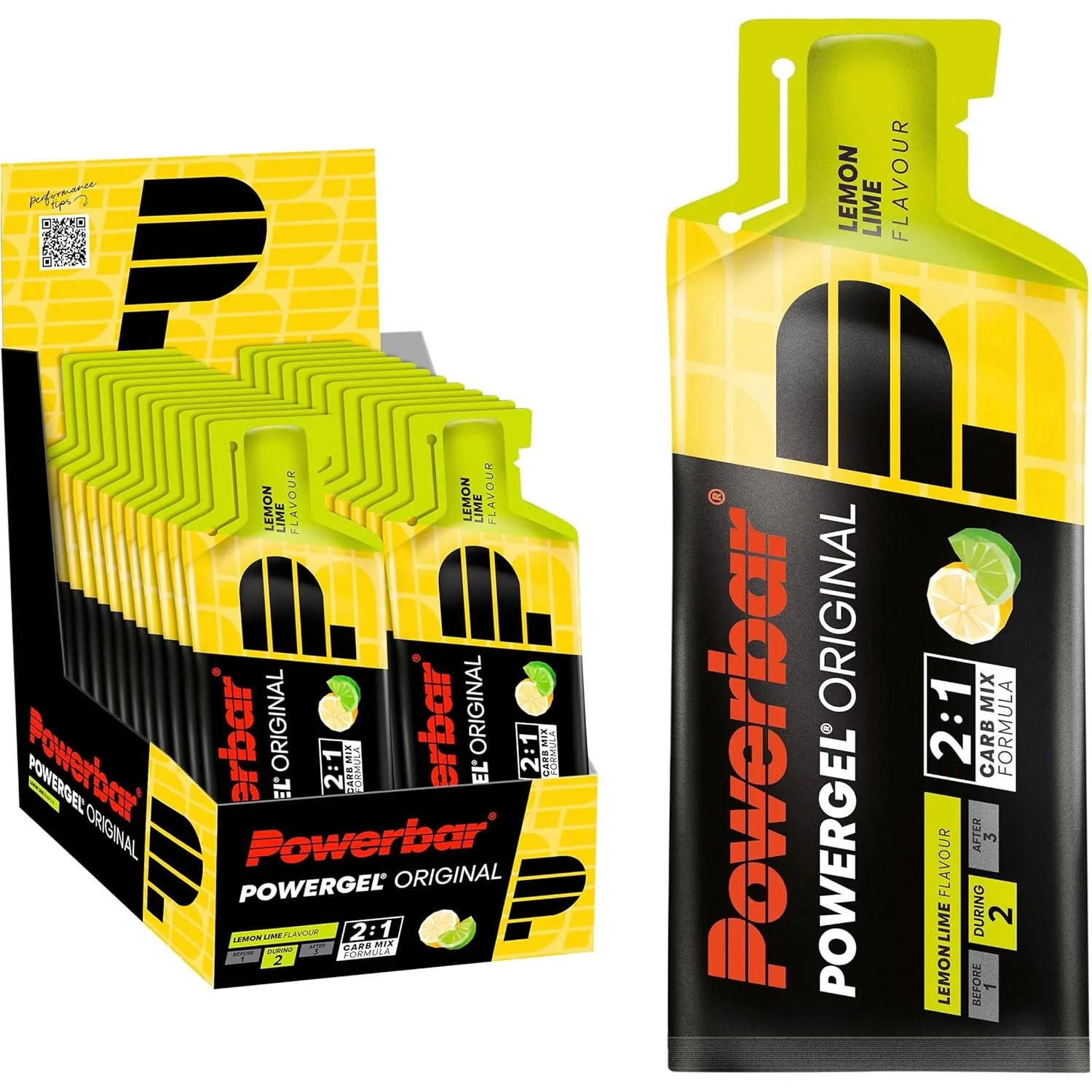Powerbar PowerGel (24x41g) Lemon Lime - Energie & Ausdauer - Energie-Gel