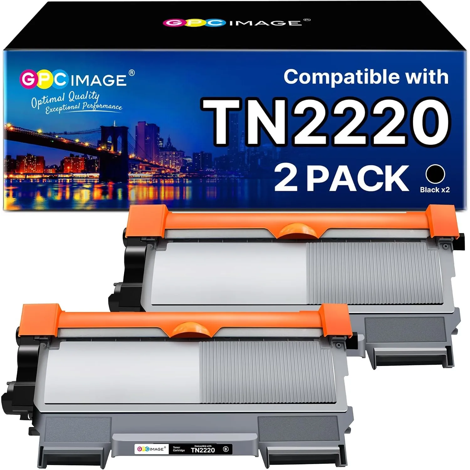 TN2220 Toner TN-2220 TN 2220 Kompatible für Brother TN 2220 TN2010 2er-Pack
