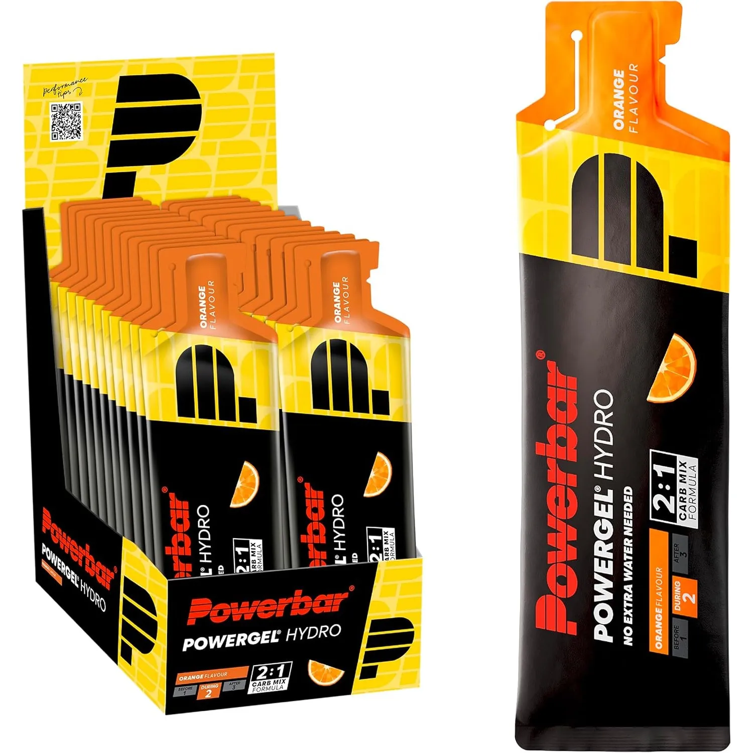 Powerbar PowerGel Hydro (24x67ml) Orange - Energie & Ausdauer - Energie-Gel