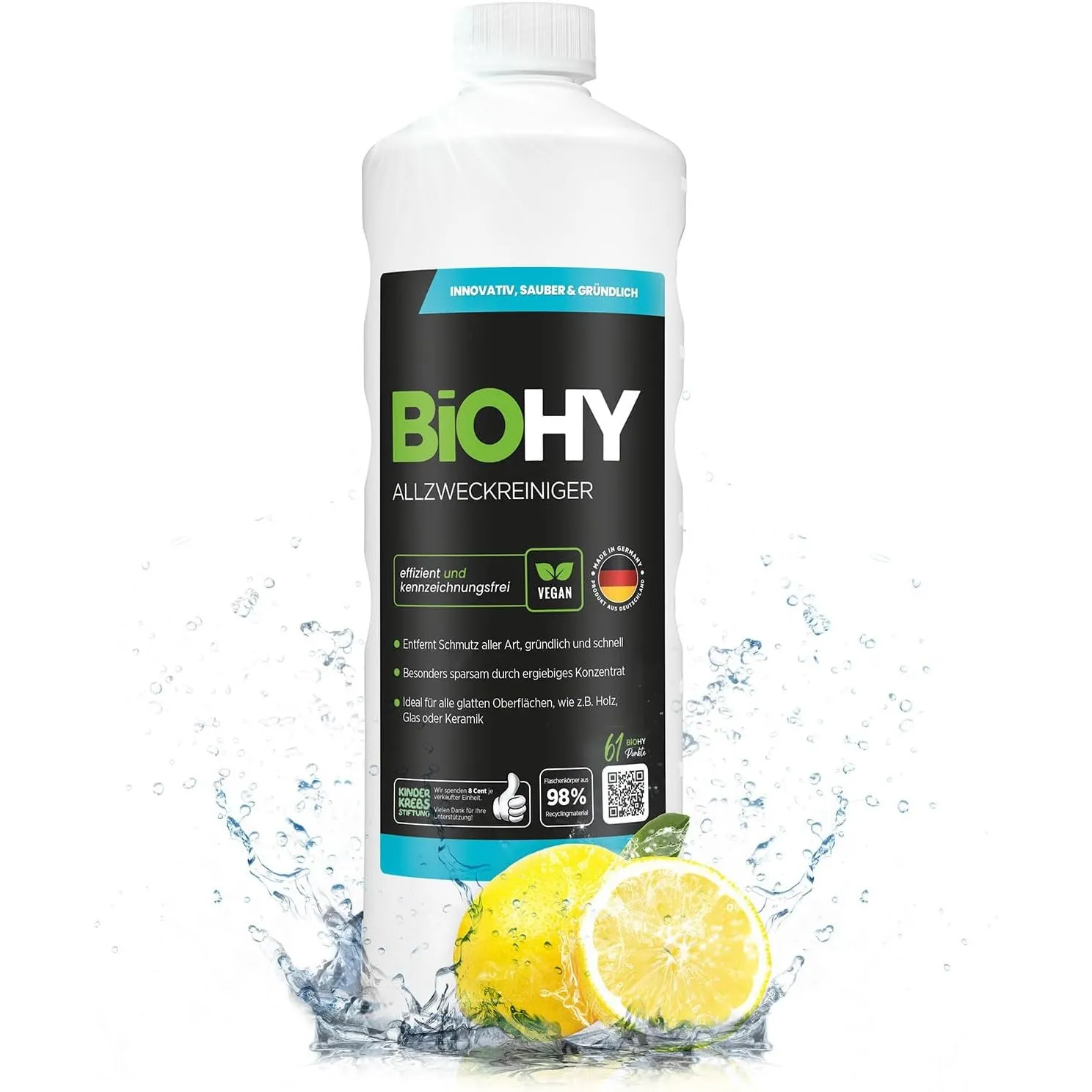 BiOHY Allzweckreiniger Konzentrat Bodenreiniger Universal (1l Flasche)