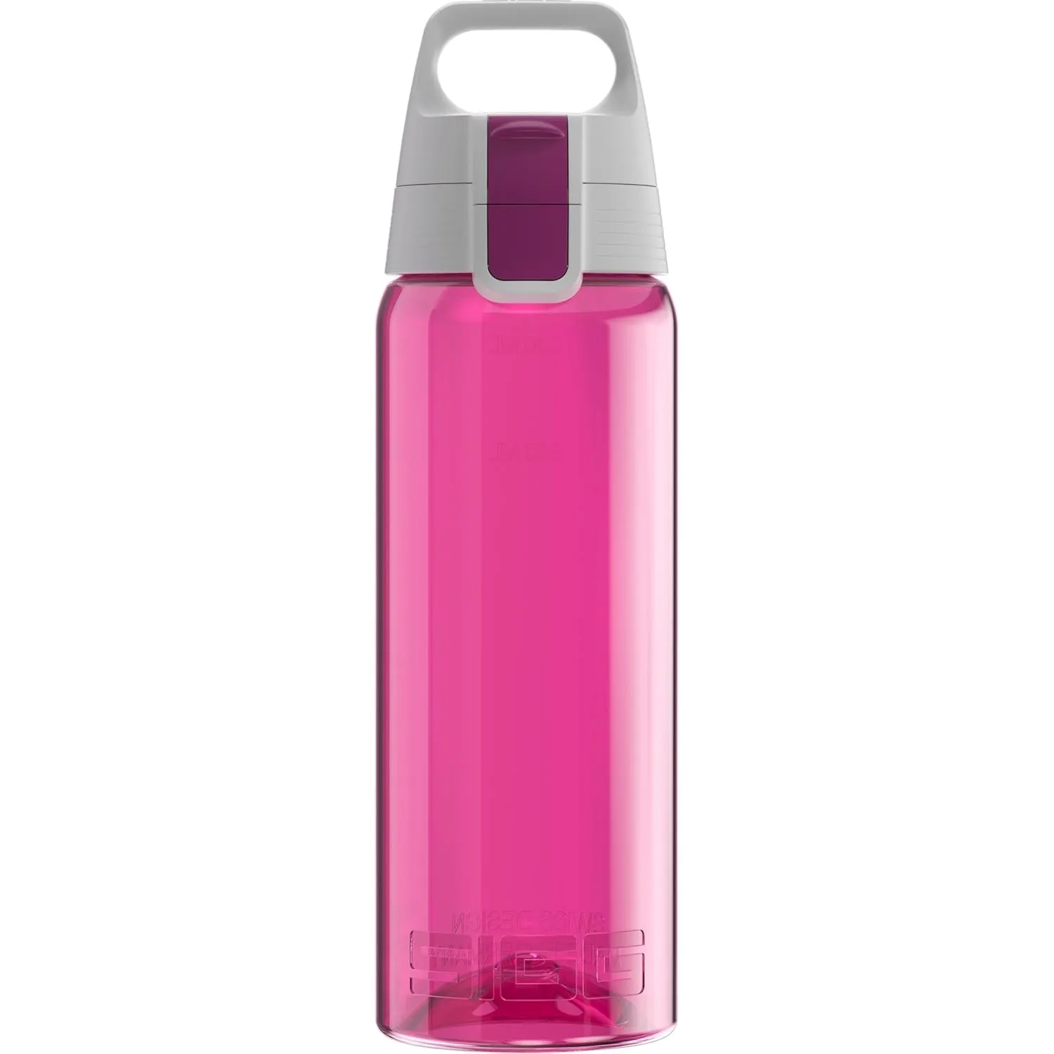 Sigg Total Color Berry Trinkflasche (0.6 L), schadstofffreie und auslaufsichere Trinkflasche, leichte und bruchfeste Tr…