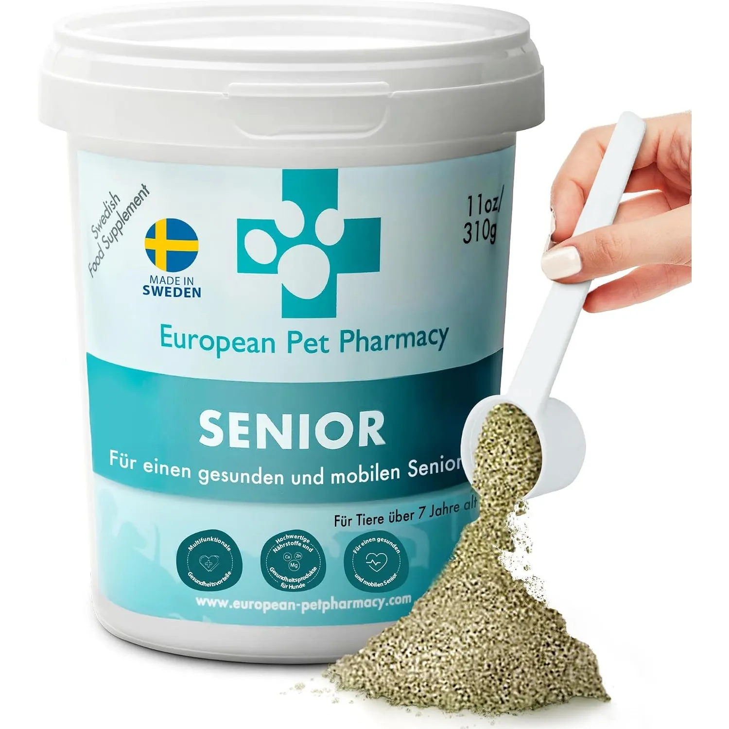 European Pet Pharmacy Senior Joint Care Hund Nahrungsergänzungsmittel Hund für Senioren – Gelenkskomplex Glucosamine Ch…