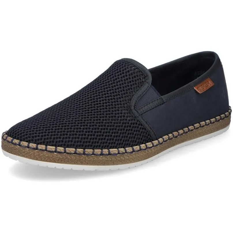 Rieker Herren Slipper B5265-65 Weite Breit Pull-on