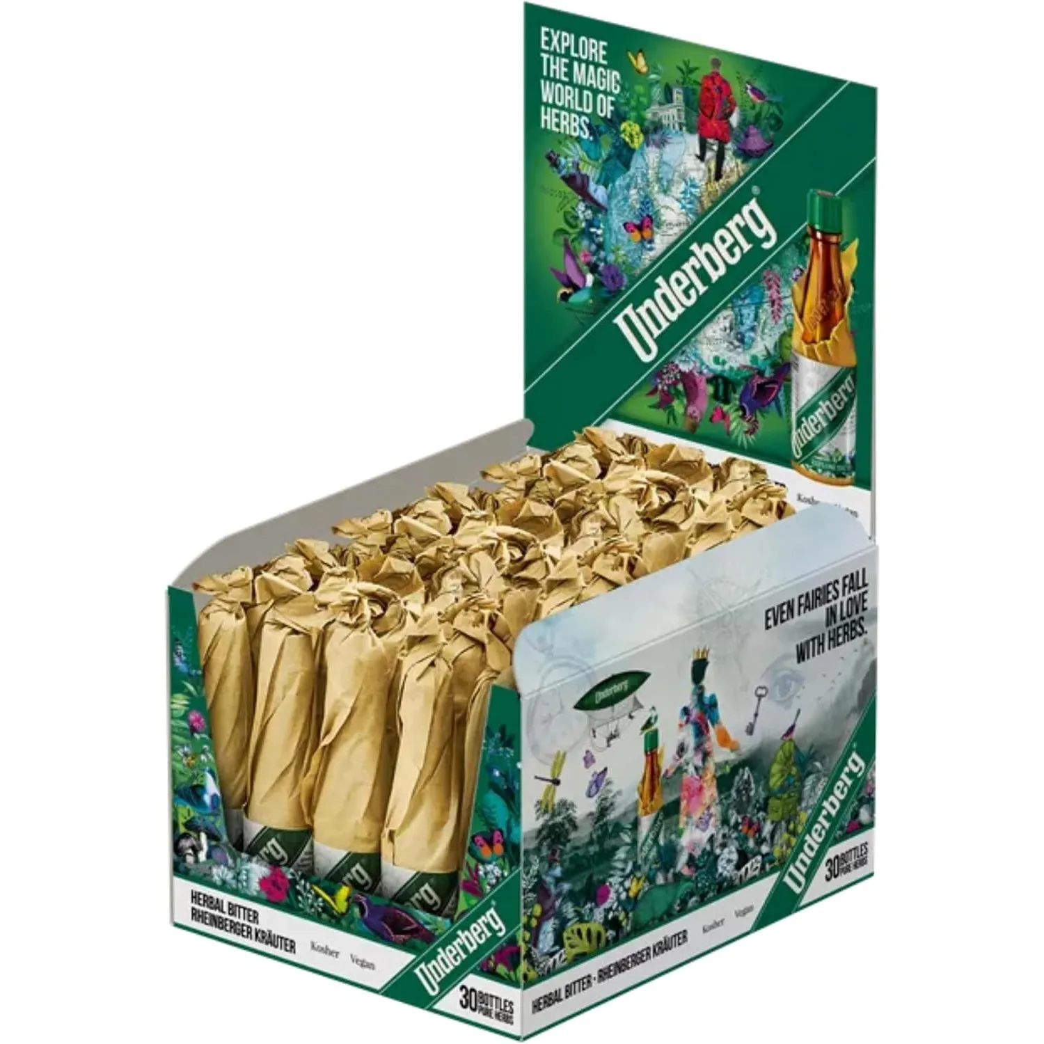 Underberg Kräuterspirituose, Vorratspackung (30 x 0.02 l)