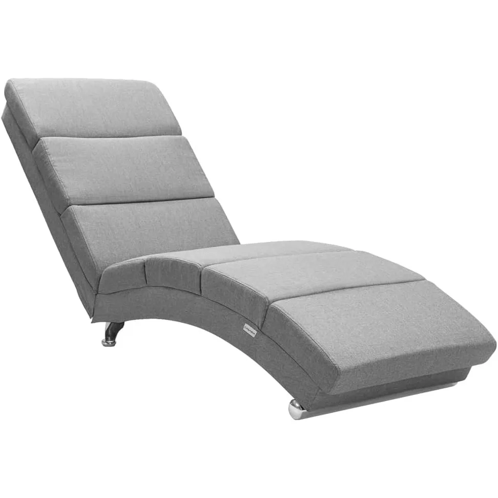CASARIA® Relaxliege XXL London 186x89x55cm Ergonomisch Stoff Gepolstert 180 kg Belastbarkeit Wohnzimmer Büro Indoor Cha…