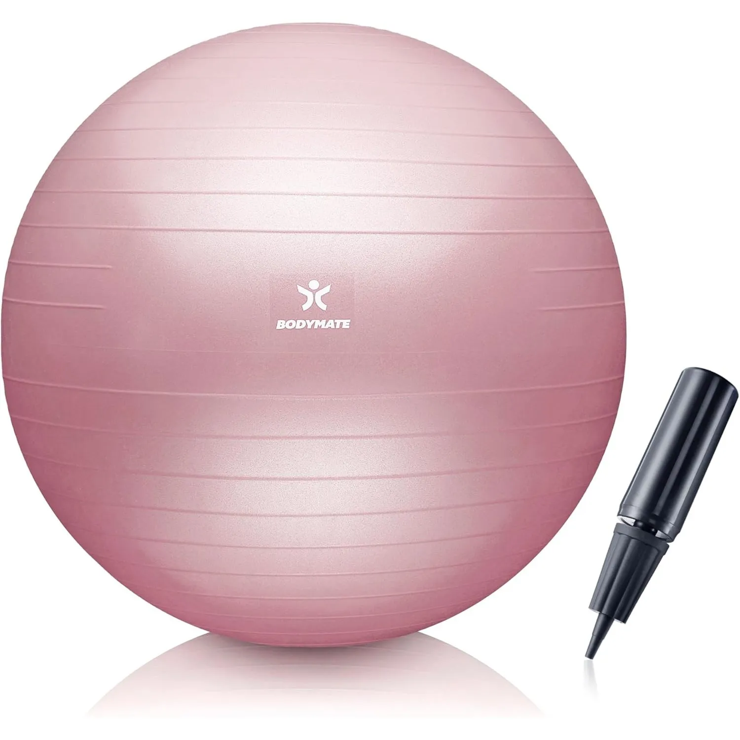 BODYMATE Gymnastikball Sitzball Trainingsball mit GRATIS E-Book inkl. Luft-Pumpe, Ball für Fitness, Yoga, Gymnastik, Co…