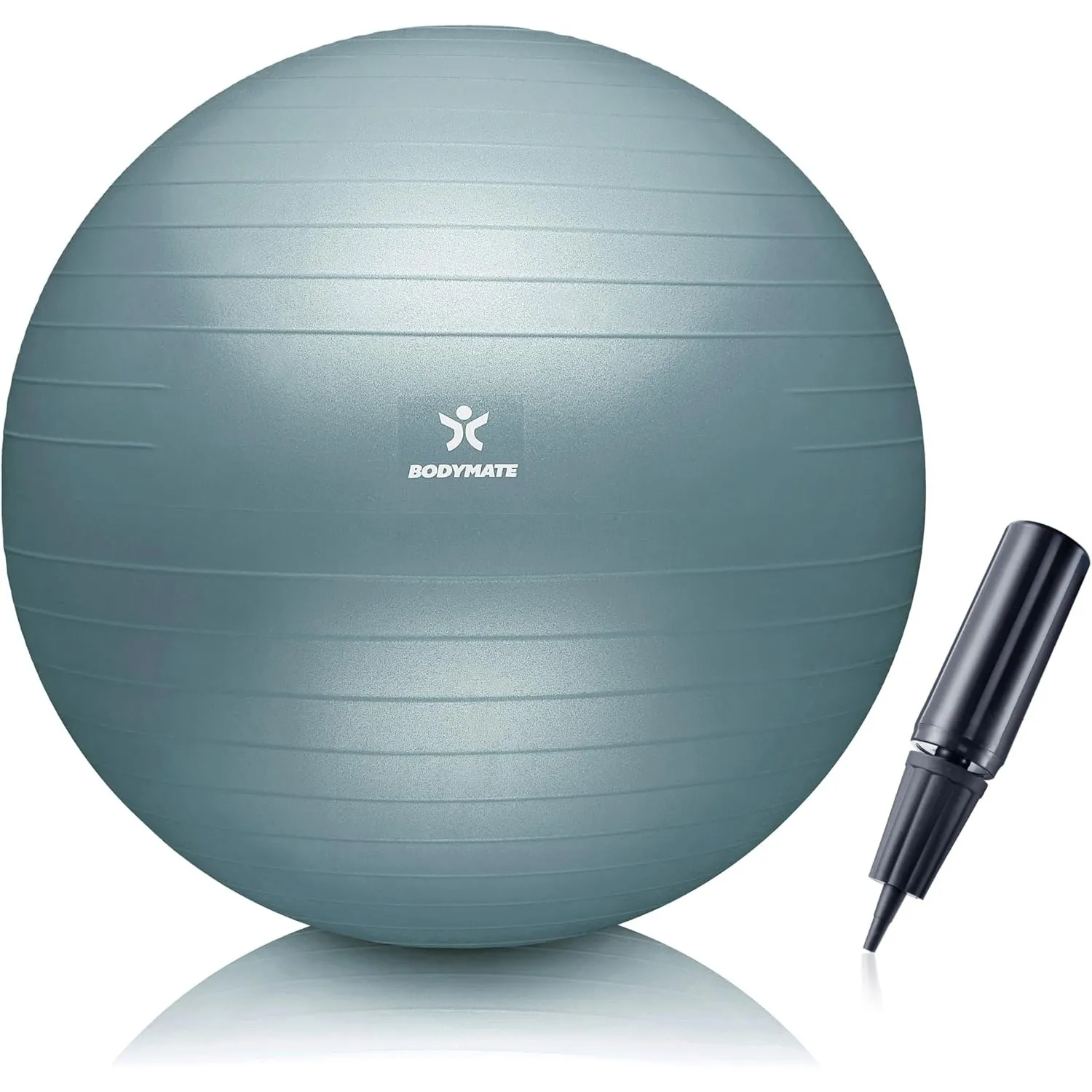 BODYMATE Gymnastikball Sitzball Trainingsball mit GRATIS E-Book inkl. Luft-Pumpe, Ball für Fitness, Yoga, Gymnastik, Co…