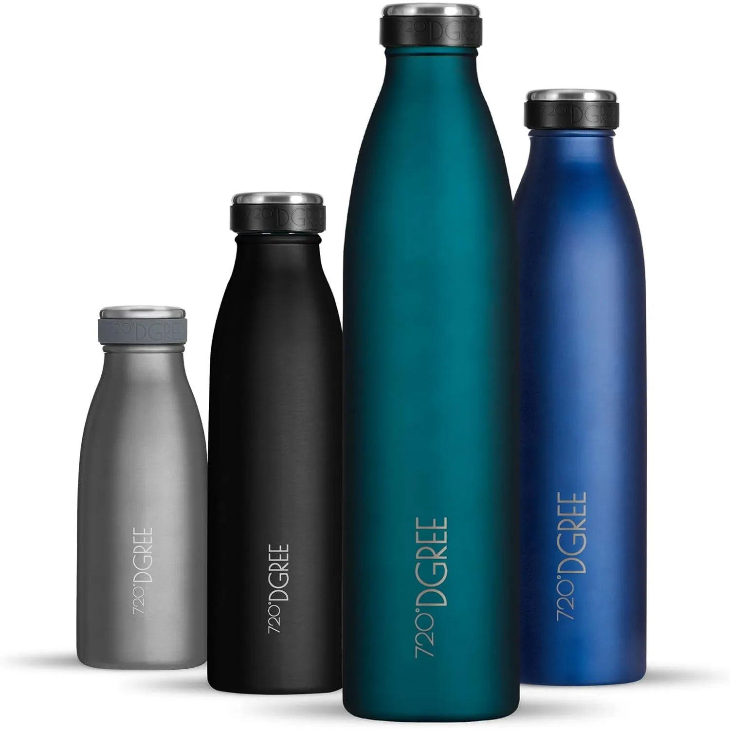 720°DGREE Edelstahl Trinkflasche “milkyBottle” - 750ml - BPA-Frei, Auslaufsicher, Kohlensäure geeignet - Thermosflasche…