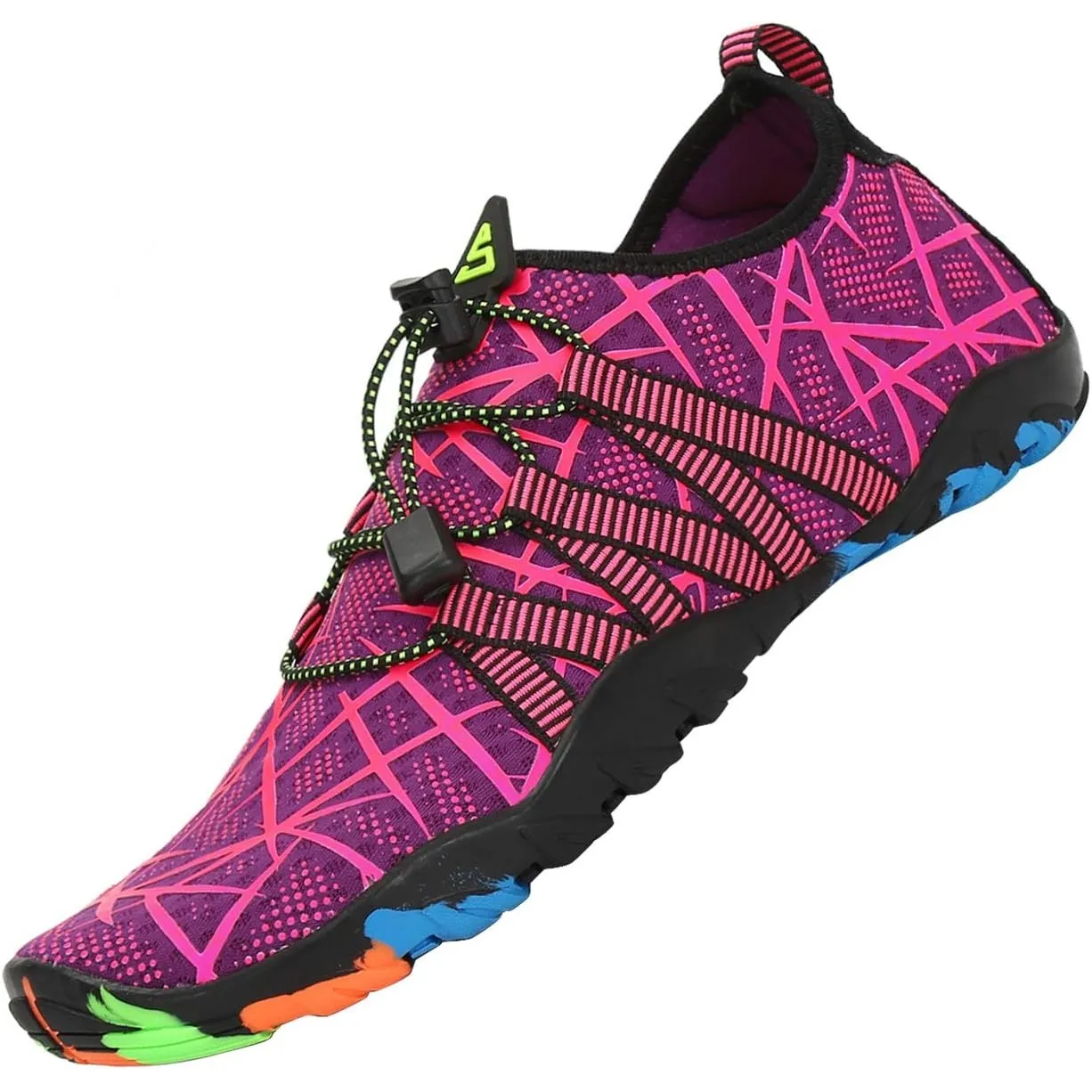 SAGUARO Badeschuhe für Herren Damen - 7/9 Drainagelöcher Schnelltrocknende rutschfest, Gr 35-48