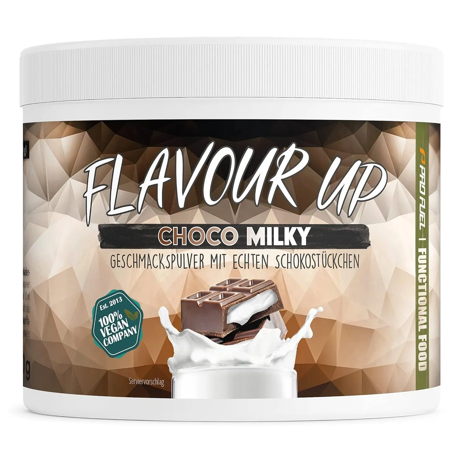 Geschmackspulver - Choco Milky - 250 g - Flavour Powder - FLAVOUR UP | Leckerer Geschmack und Süße - Nur 12 kcal pro Po…