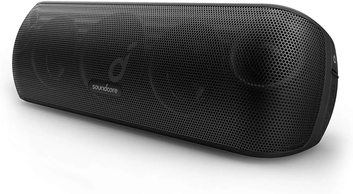 Soundcore Motion+ Bluetooth Speaker with Hi-Res 30W Audio, BassUp Technology, Wireless HiFi Speaker with Applied App, Flexible EQ, 12 Hours Battery Life, IPX7 Water Protection Class
