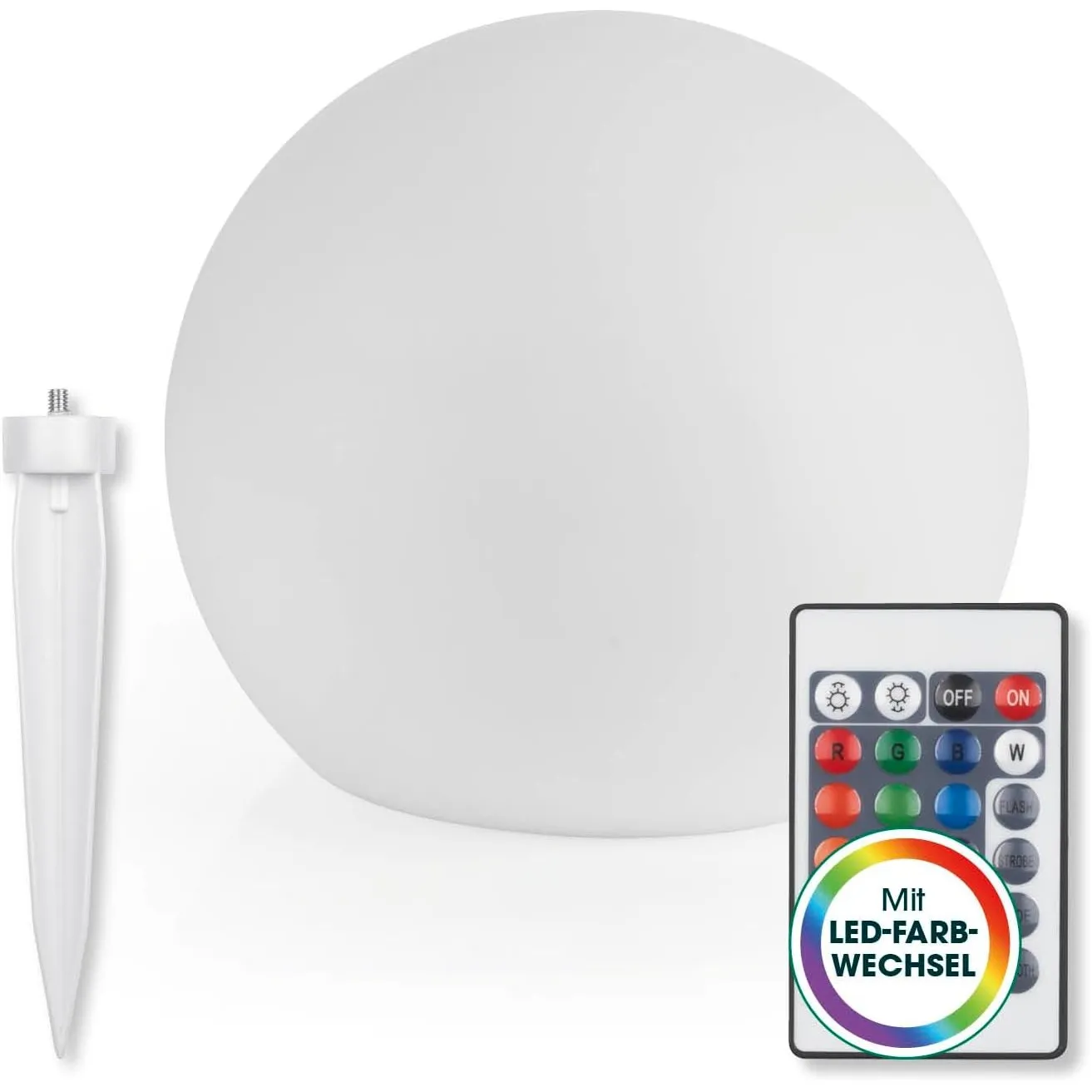EASYmaxx LED Solarleuchte mit Farbwechsel | Deko Gartenleuchte mit LED Beleuchtung | Wunderschöne Lichteffekte mit Tage…