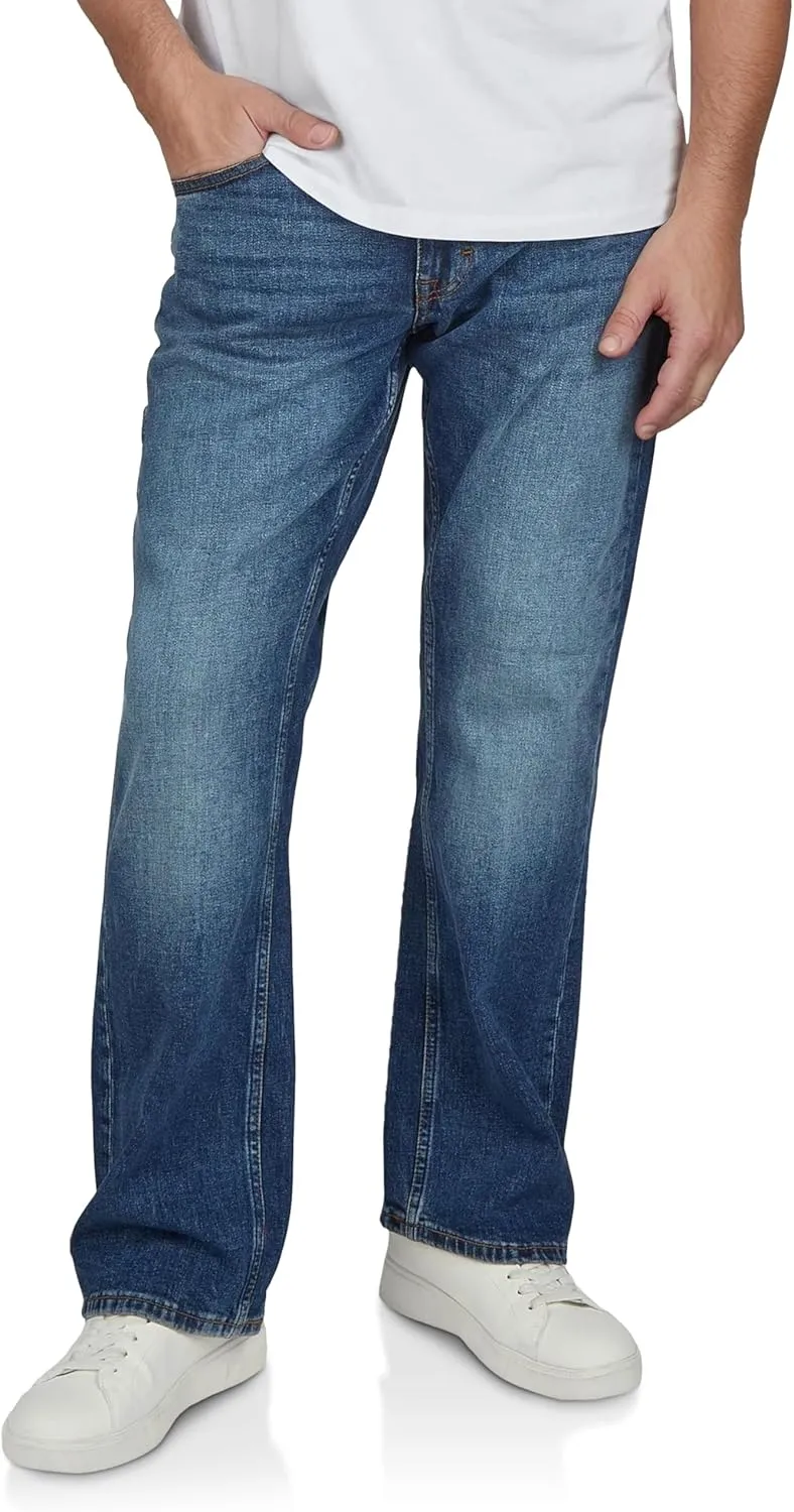 MUSTANG Oregon Men's Jeans, Bootcut, Denim, Stretch, Cotton, Blue, Black, W30, W31, W32, W33, W34, W36, W38, W40