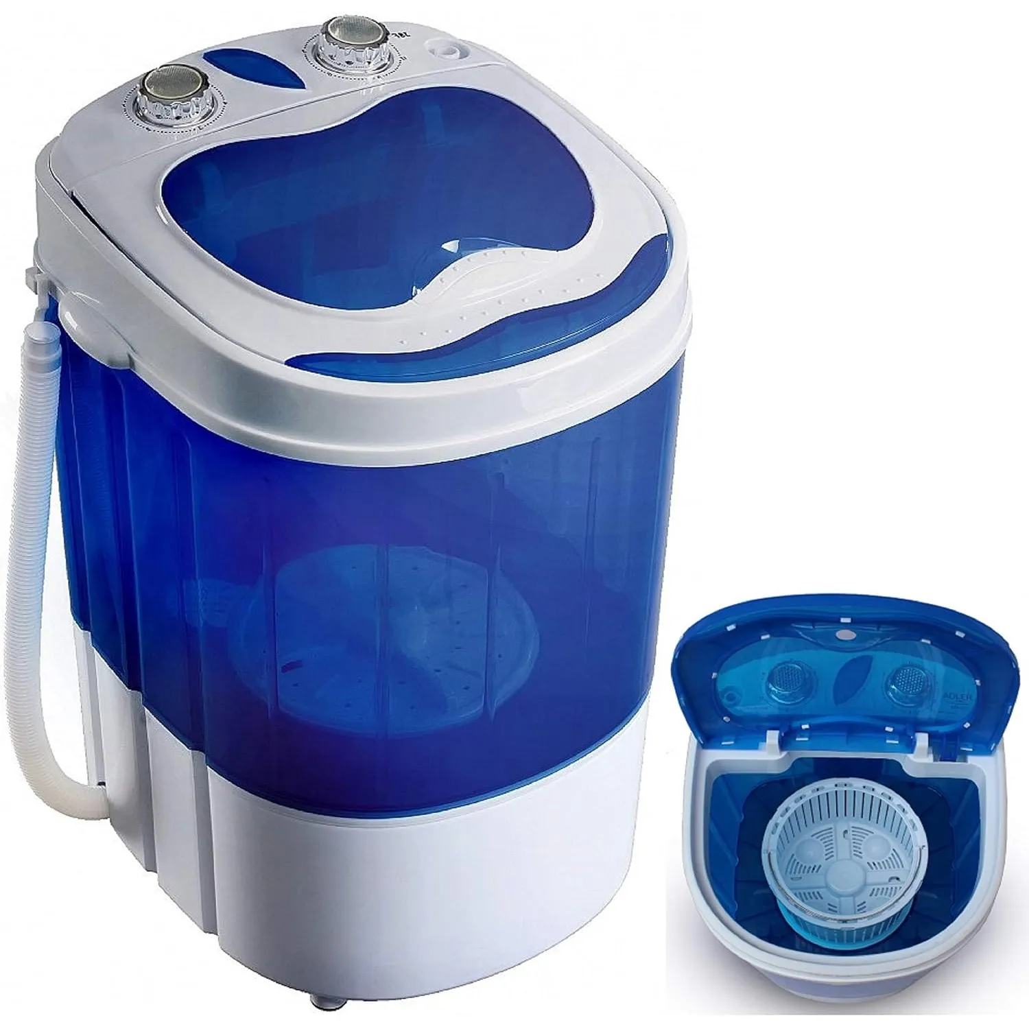 Steinborg Mini Waschmaschine mit Schleuder | Waschautomat bis 3 KG | Reisewaschmaschine | Miniwaschmaschine | Camping M…