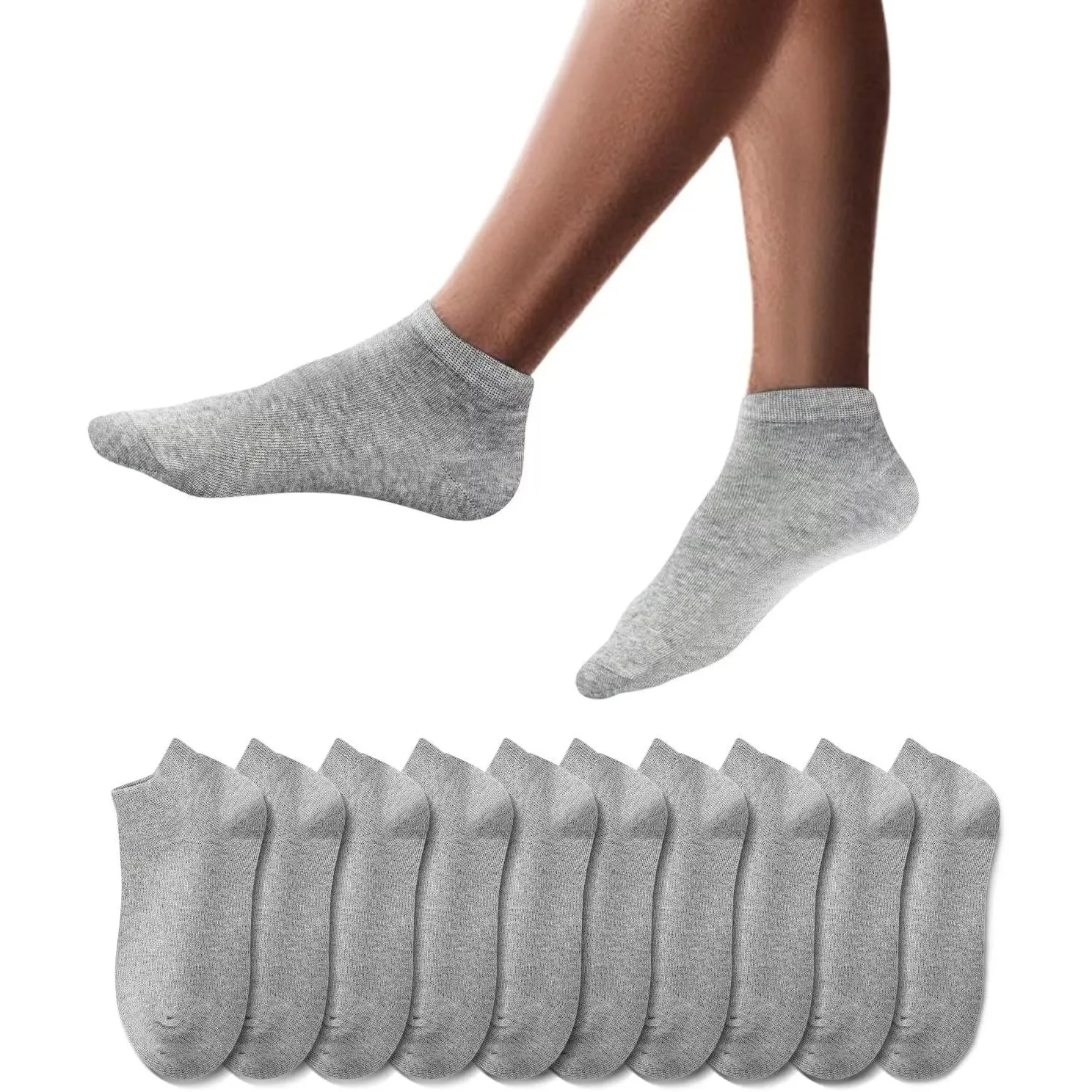 YouShow Sneaker Socken Herren Damen 10/20 Paar Kurzsocken Baumwolle