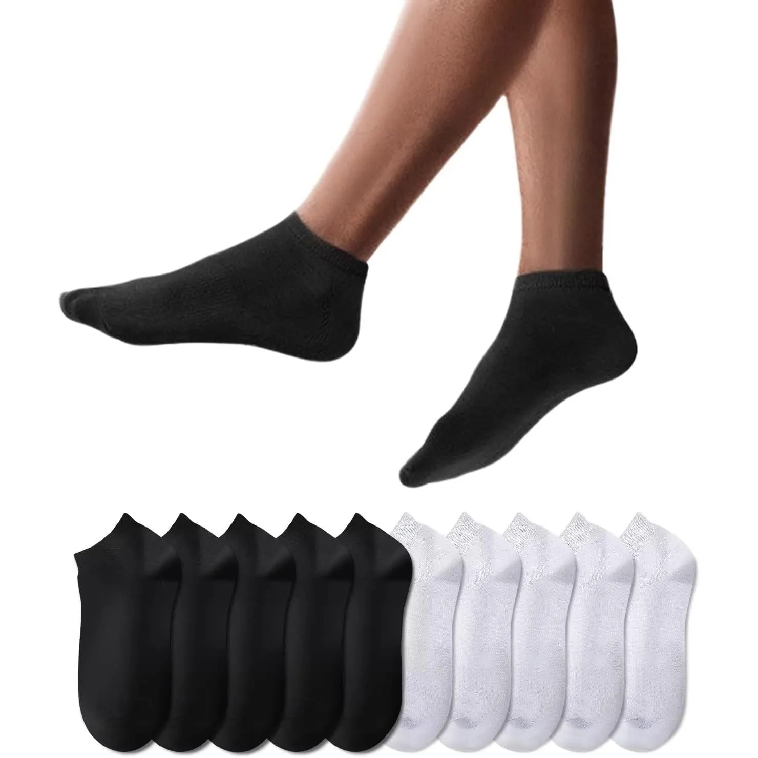 YouShow Sneaker Socken Herren Damen 10/20 Paar Kurzsocken Baumwolle