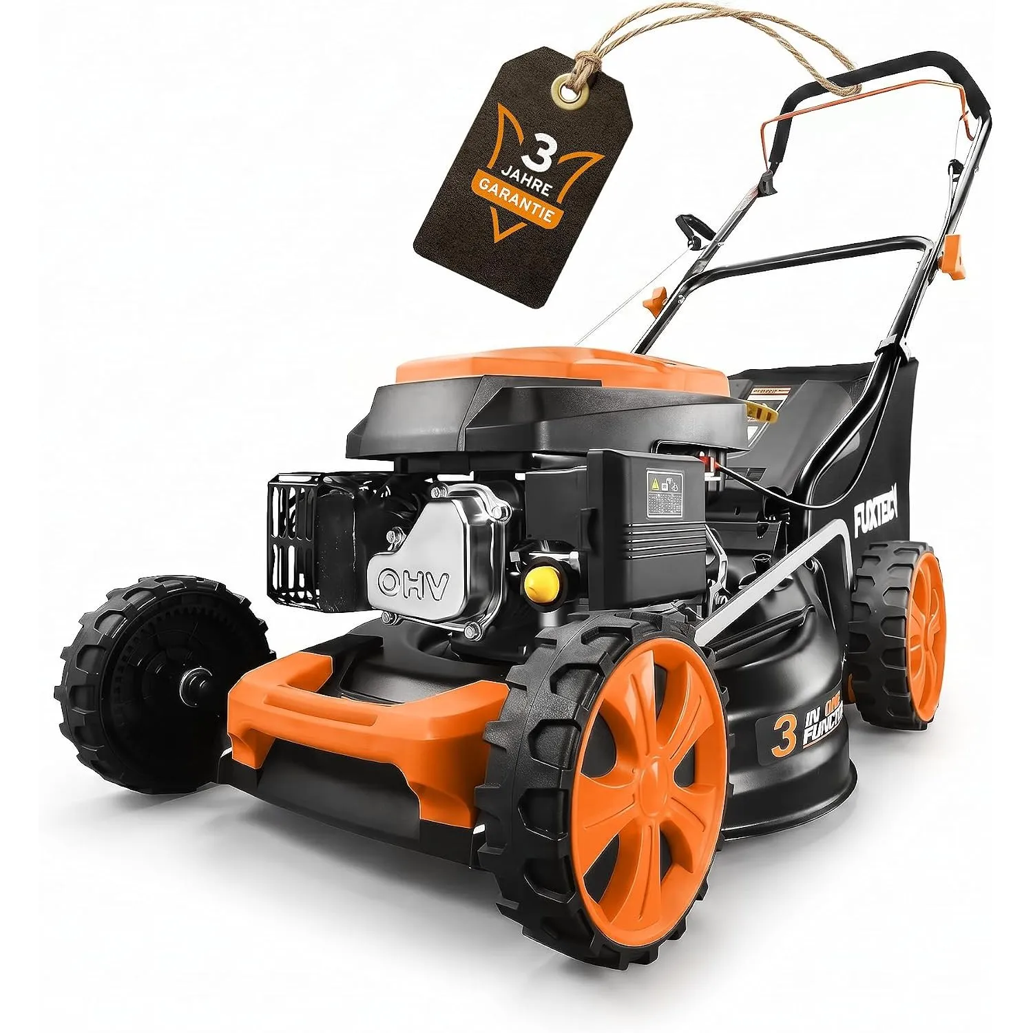 FUXTEC Benzin Rasenmäher FX-RM4646ECO • 3,5 PS • 46 cm Schnittbreite