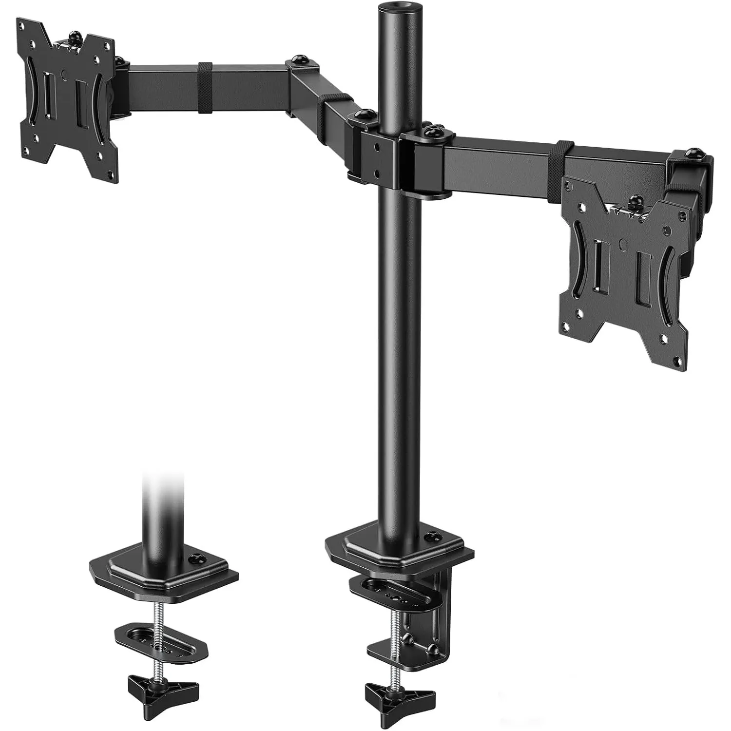HUANUO Monitor Halterung 2 Monitore für 13-30 Zoll Bildschirme, Gaming Monitorhalterung 2 Monitore Höhenverstellbar, Bi…