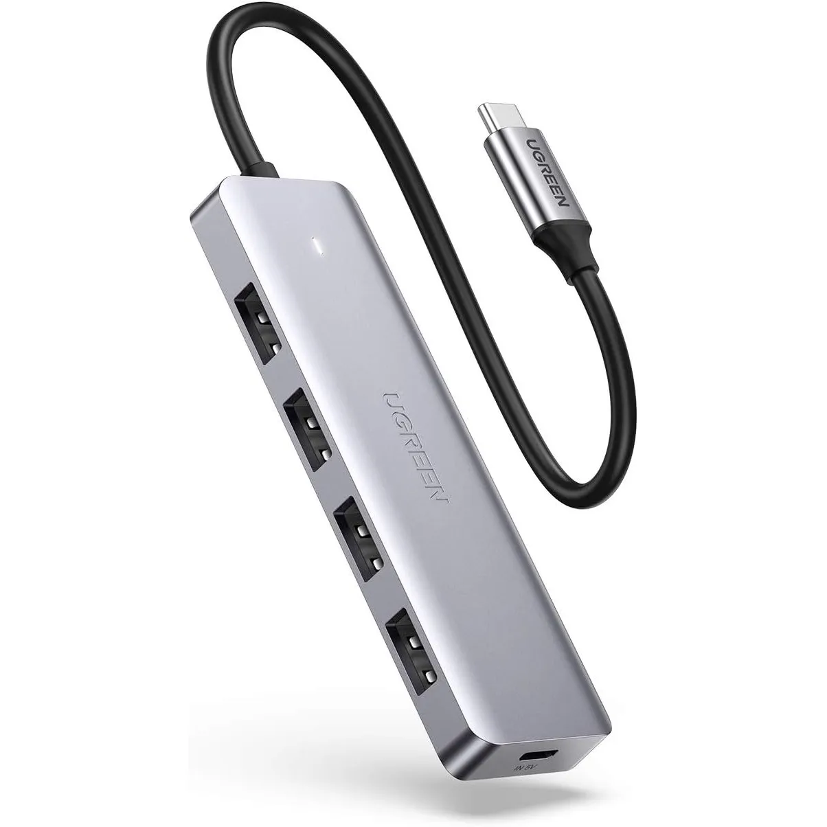 UGREEN USB C Hub mit 4 Ports USB 3.0 OTG Adapter mit Stromversorgung(15cm)