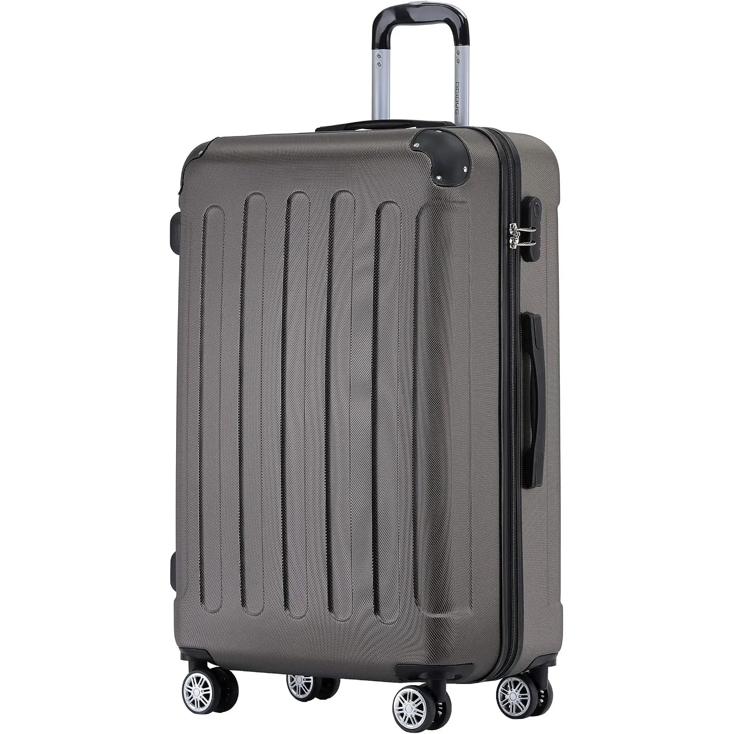 BEIBYE Hartschalenkoffer XL 76 cm – großer Reisekoffer für Familienreisen, leicht, robust, ABS, 360° Doppelrollen, Zahl…