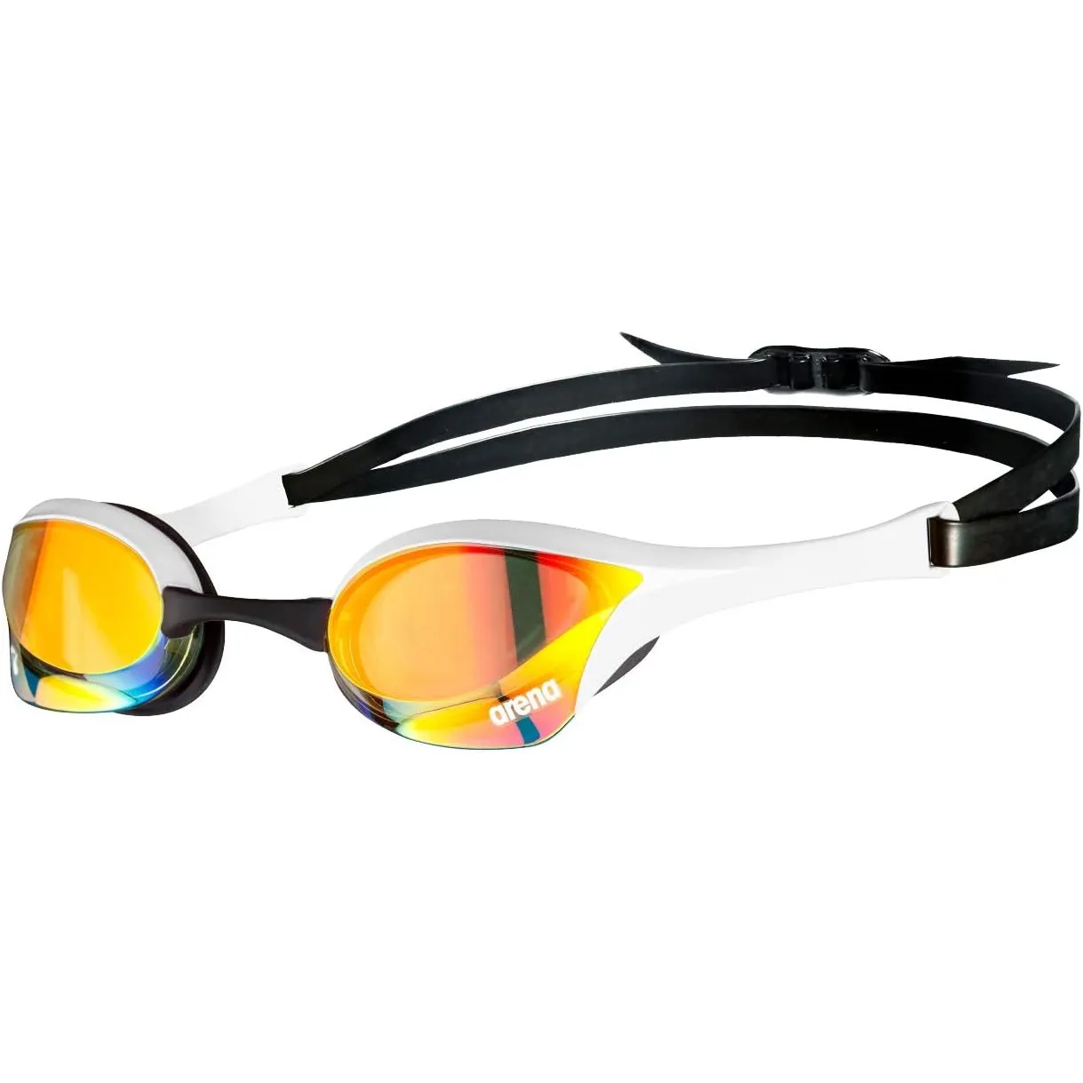 ARENA Cobra Ultra Swipe Mirror Unisex Race Schwimmbrille für Erwachsene, Taucherbrille mit Gebogenen Spiegelgläsern, An…