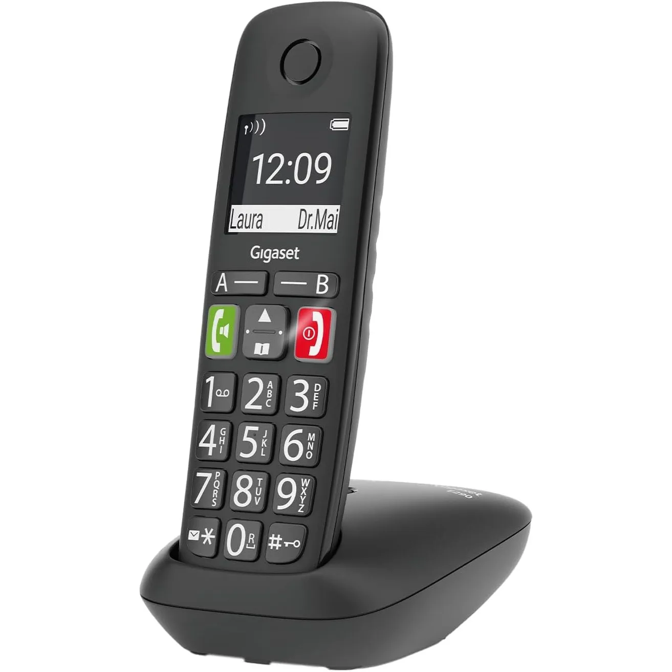 Gigaset E290 - Schnurloses Senioren-Telefon ohne Anrufbeantworter mit großen Tasten - Zielwahltasten für wichtige Numme…