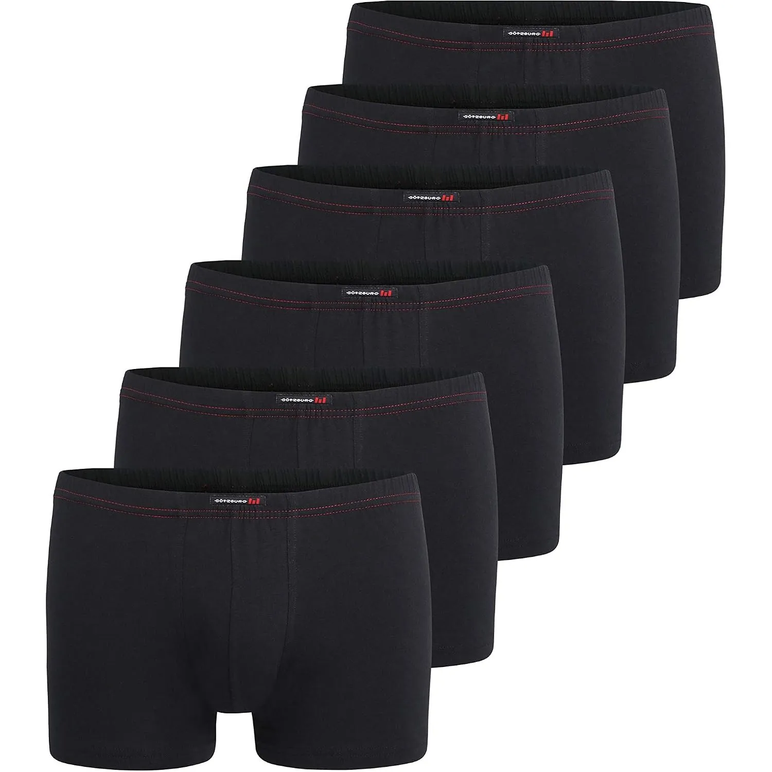 Götzburg Boxershorts Herren 6er Pack Unterhosen, Männer Unterwäsche aus hochwertiger Baumwolle