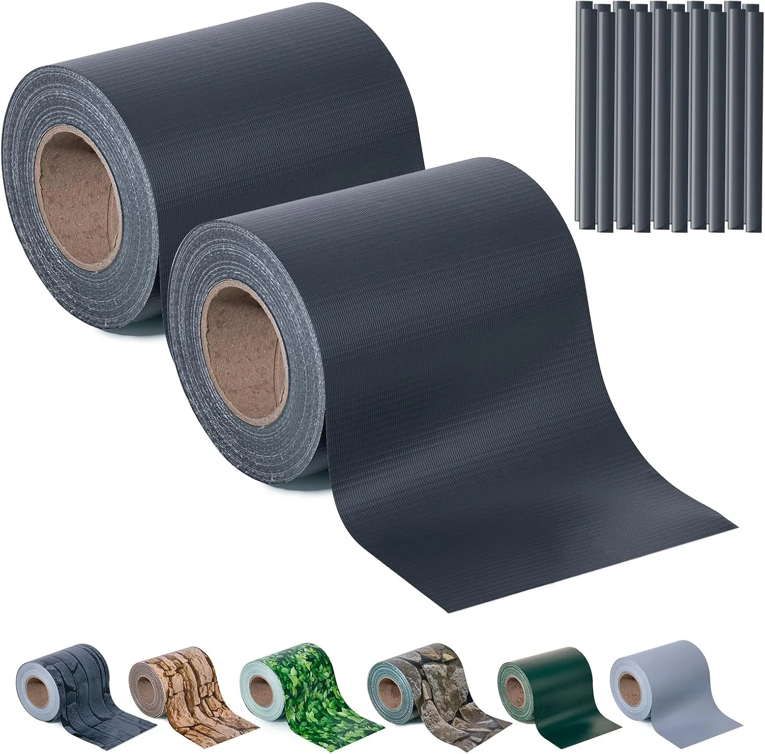 Sichtschutzstreifen Zaun 35 m x 19 cm inkl.20 Clips, Sichtschutz Zaunfolie PVC Sichtschutzstreifen Doppelstabmatten für…