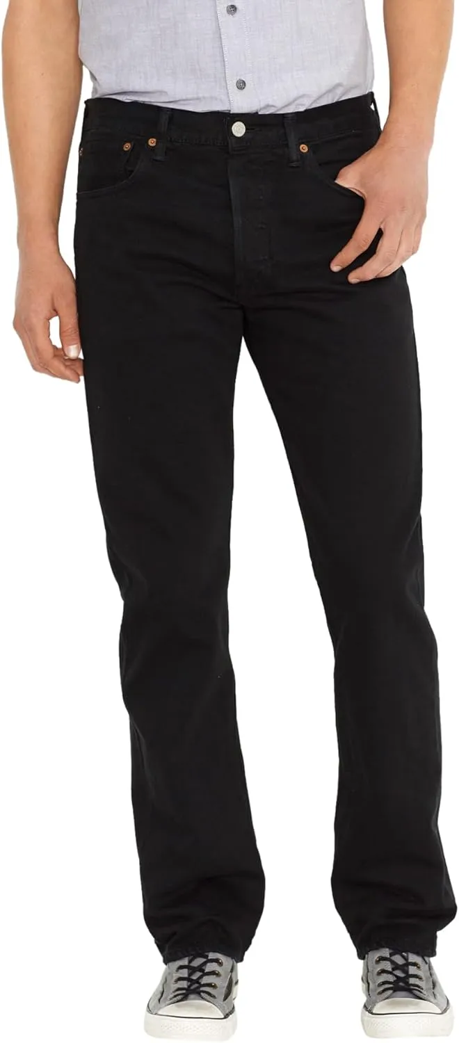 Levi's Herren Jeanshose 501 Original mit Knopfleiste, Straight Fit