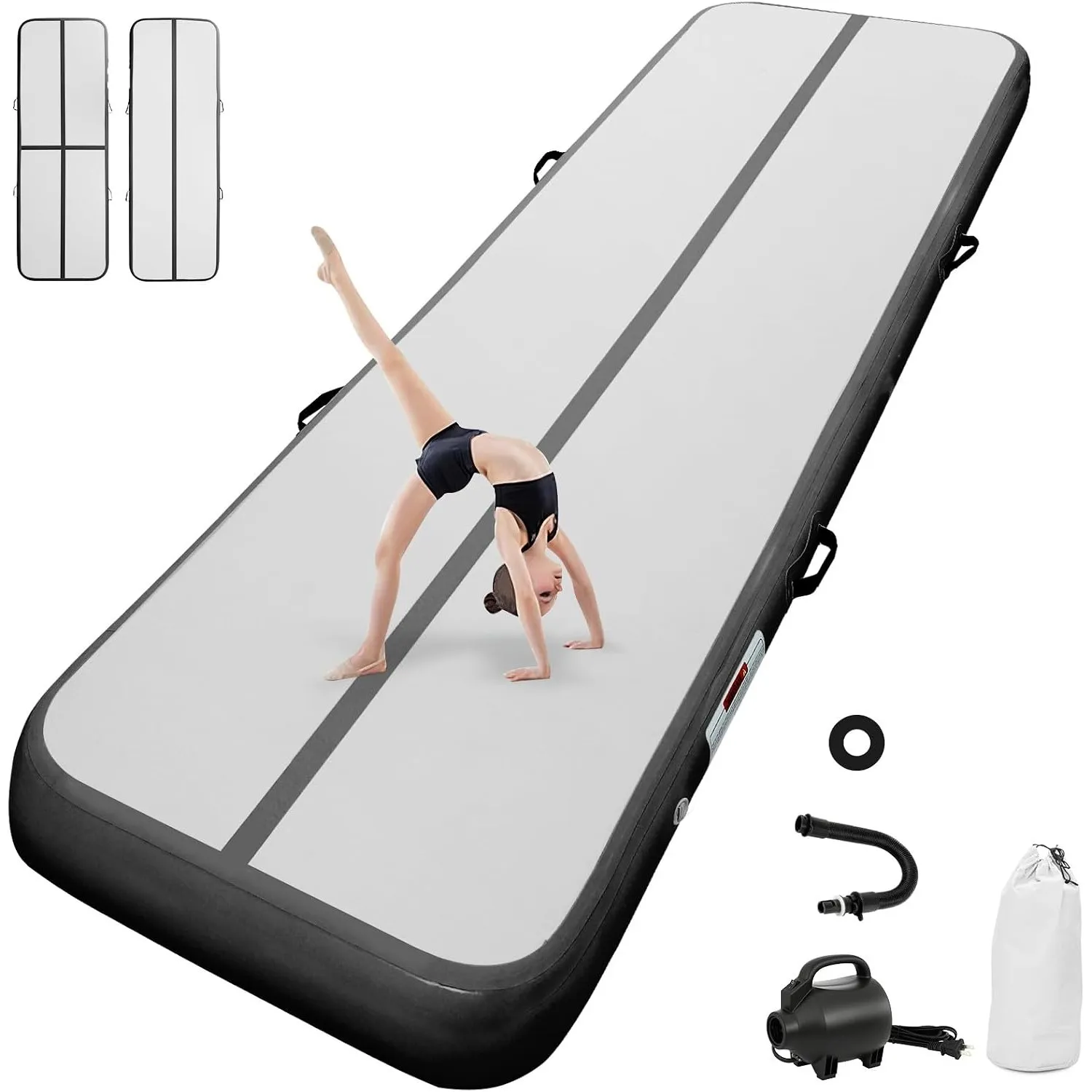 airtrack matte mit elektrischer Luftpumpe 10CM/20CM hoch 2M/3/4M/5M/6M Tumbling Matten Aufblasbare turnmatte Matte gymn…