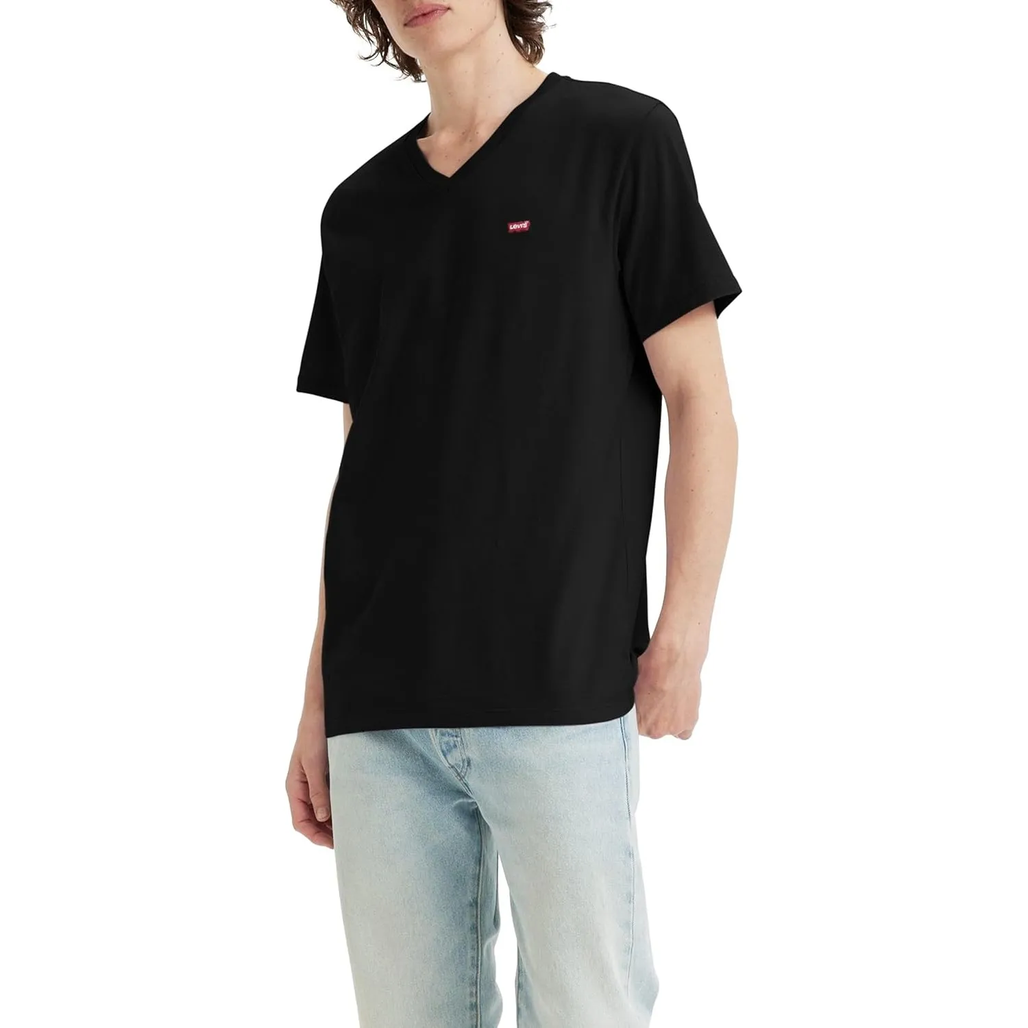Levi's Herren Original Housemark V-Neck T-Shirt