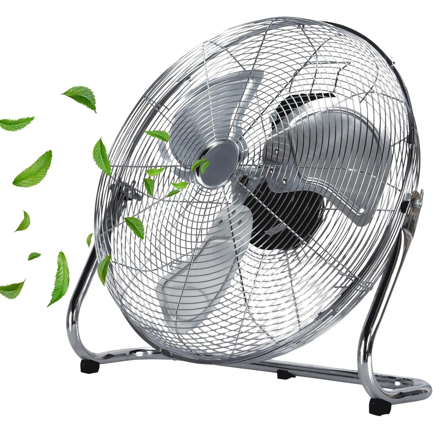 Echos Bodenventilator | Ø46 cm | 102 m³/min Luftdurchsatz | 1.250 U./min | 3 Geschwindigkeitsstufen | Power Windmaschin…