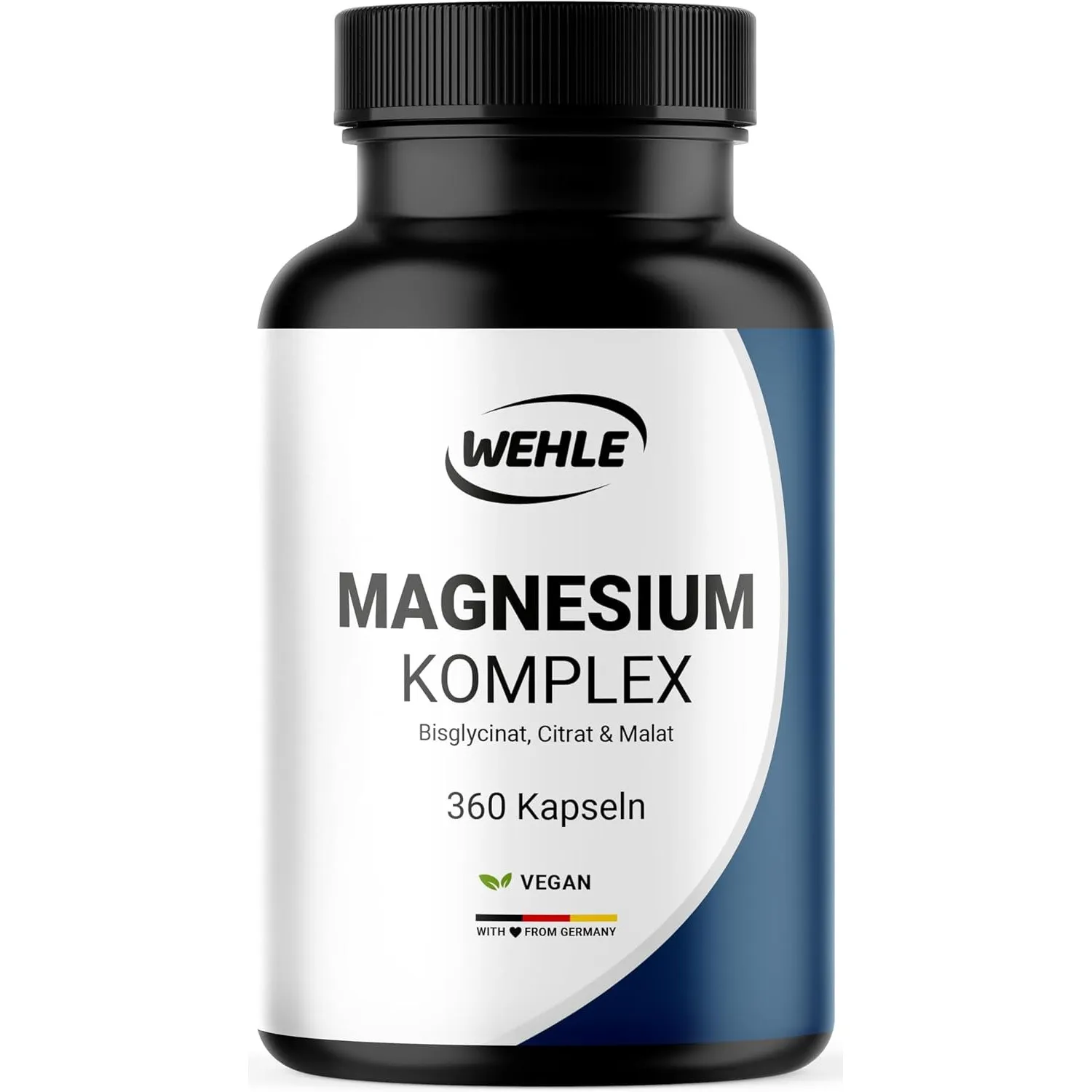 Magnesium Komplex hochdosiert – 360 Kapseln – 2250 mg pro Tag