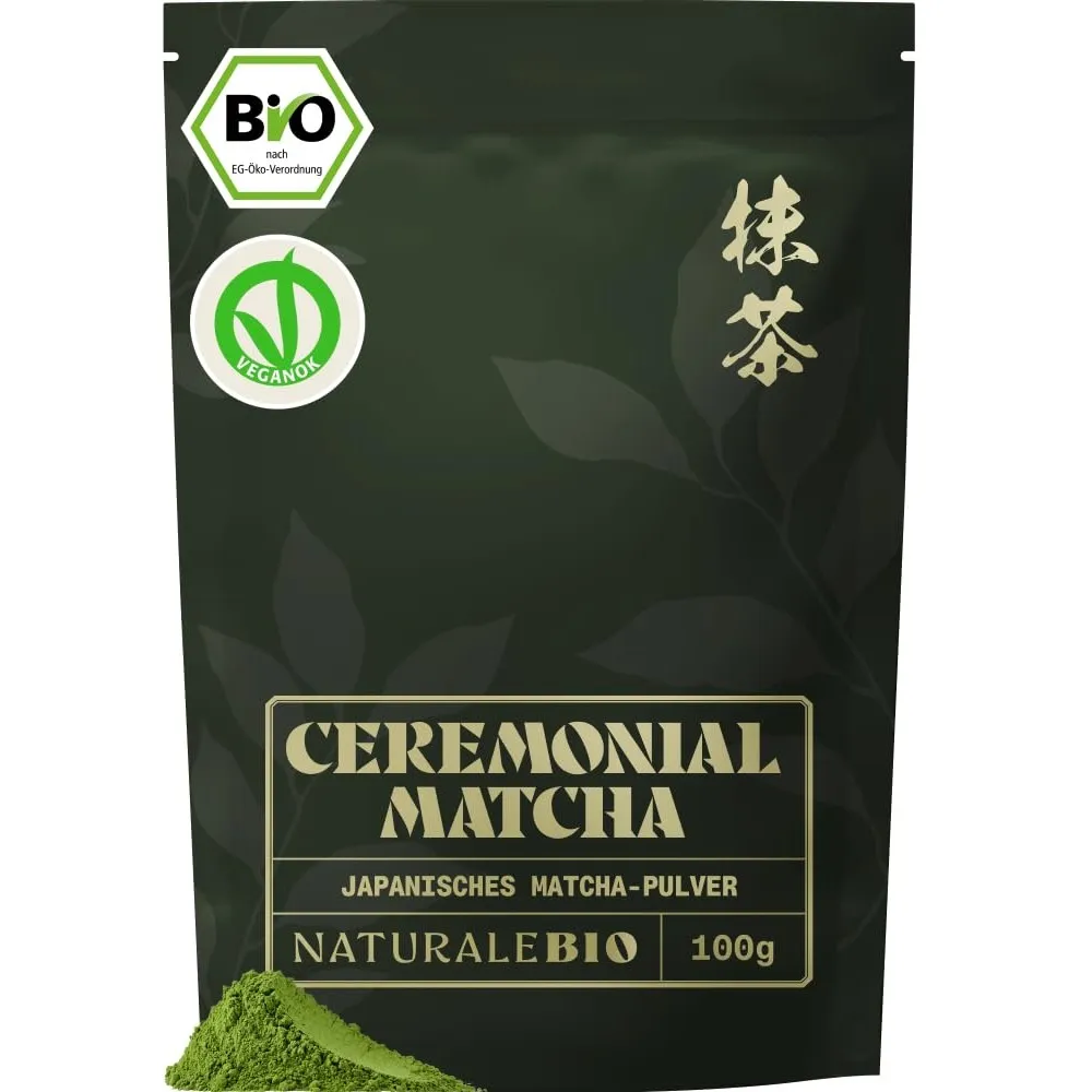 NaturaleBio Bio Ceremonial Grade Matcha Pulver Uji Japan Umami