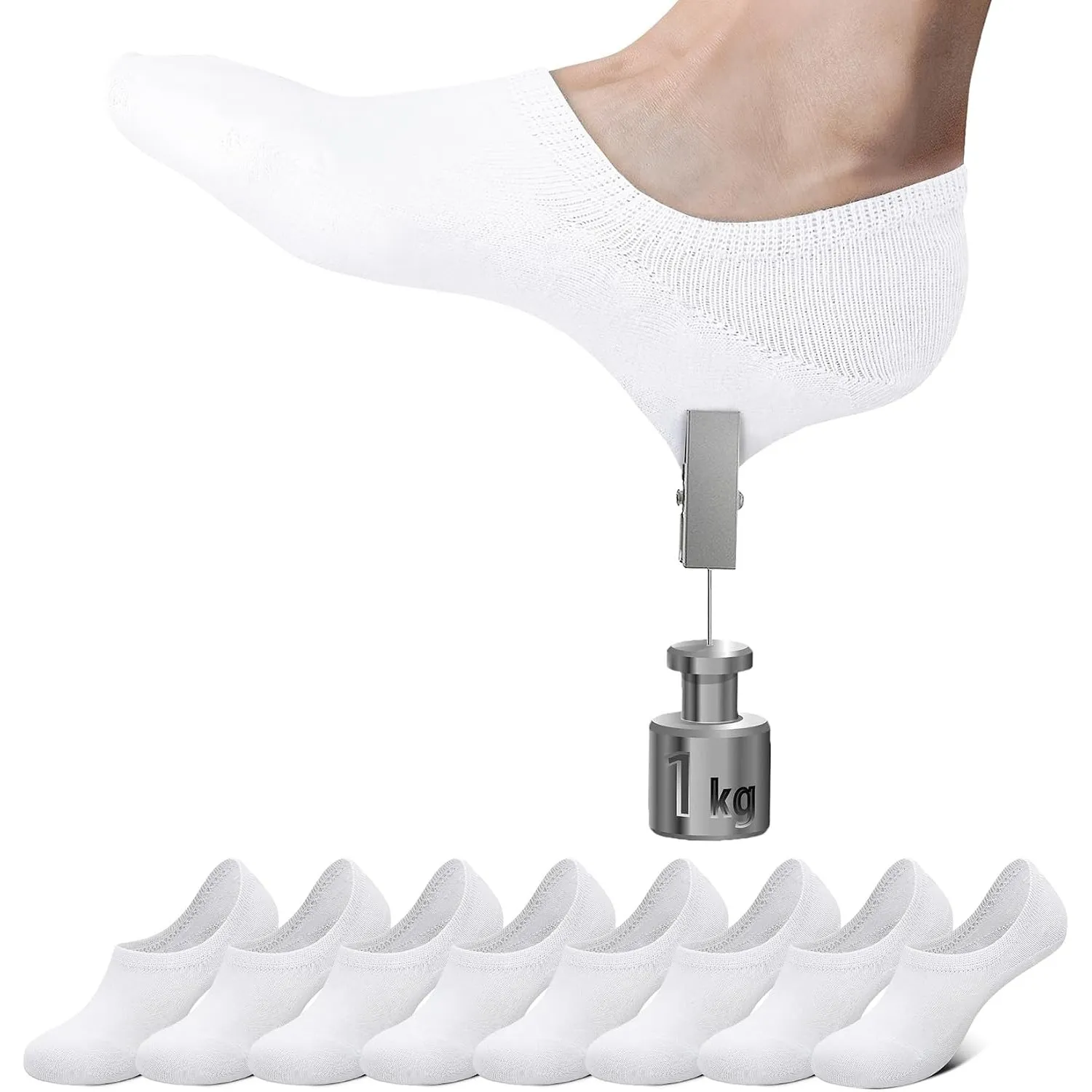 Falechay Sneaker Socken Damen Füßlinge Herren 8/16 Paar No Show Socken