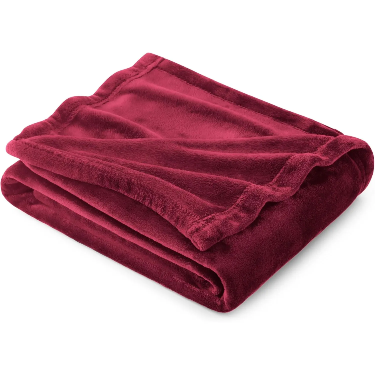 BEDSURE Kuscheldecke Flauschig Decke Fleecedecke - 130x150cm, Rot