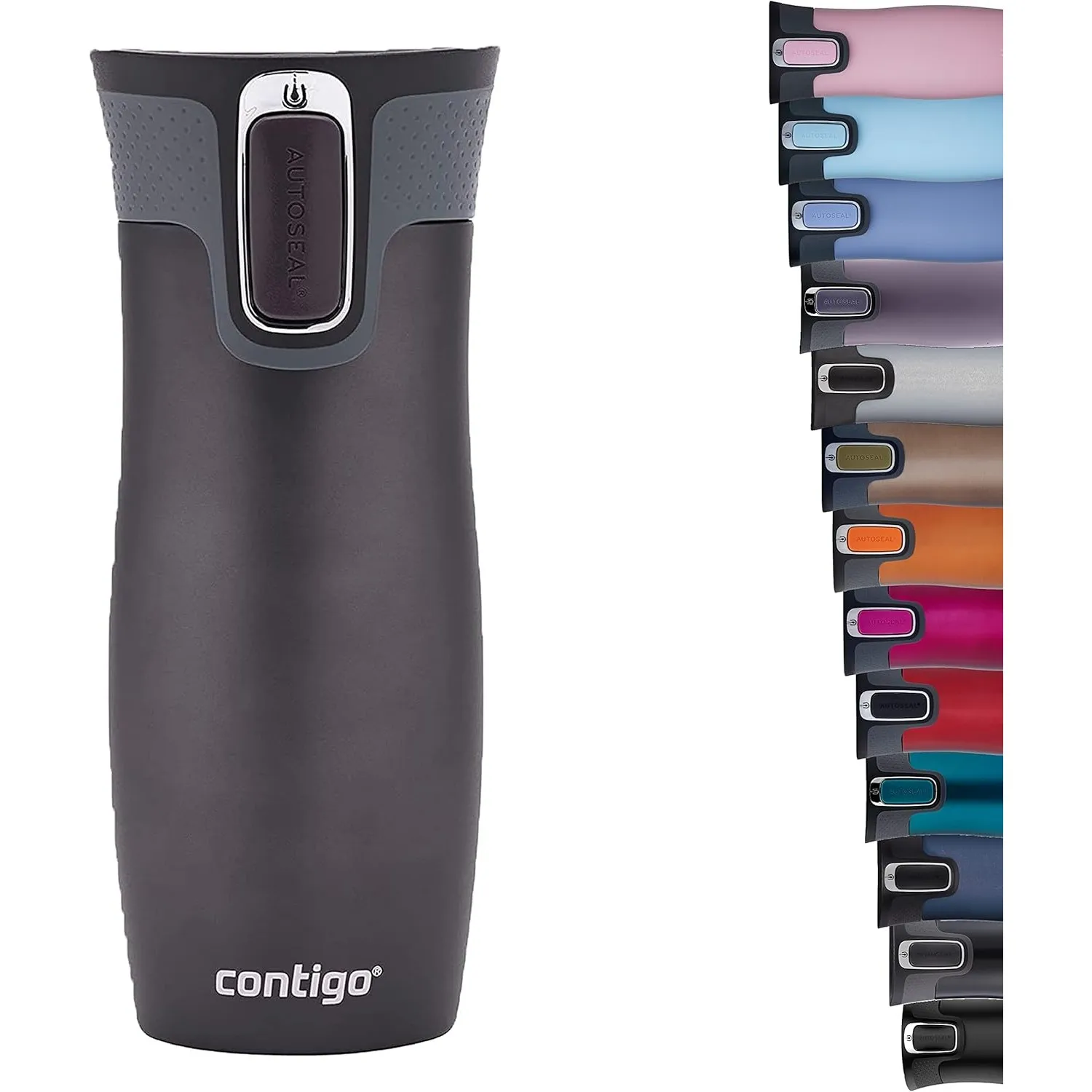Contigo Thermobecher West Loop Autoseal, Edelstahl Isolierbecher, Reisebecher, Kaffebecher to Go, auslaufsicher