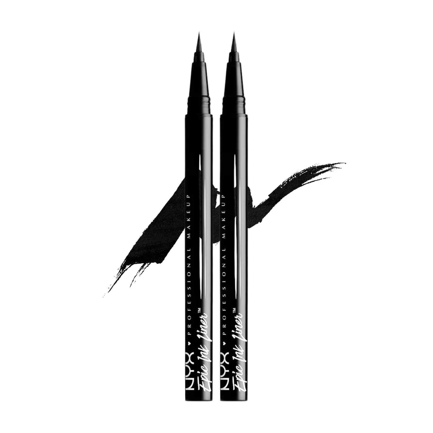 NYX Professional Makeup Epic Ink Eyeliner Doppelpack, Hochpigmentierter Filzstift, Wasserfest, langanhaltender Kajal, V…