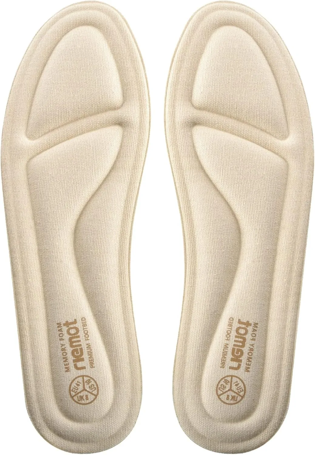 riemot Memory Foam Einlegesohlen für Damen und Herren – Bequeme Schuheinlagen für Sneakers, Stiefel und Sport – Ideal f…