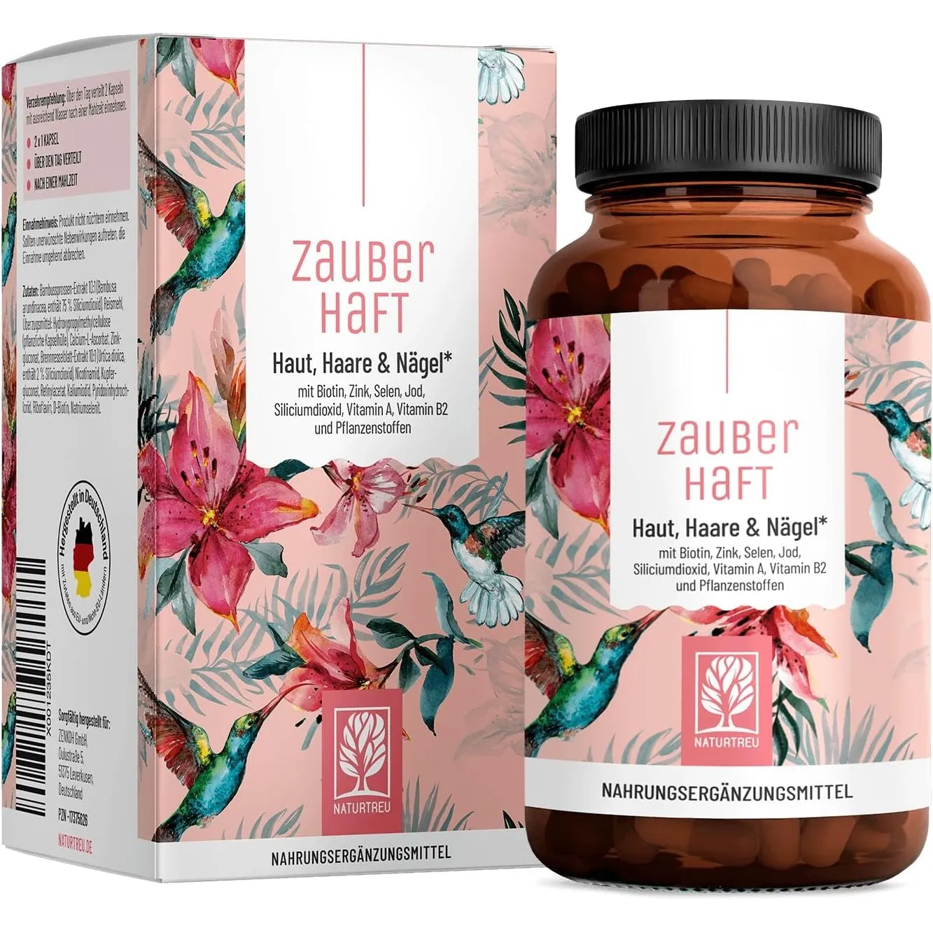 NATURTREU® Haut Haare Nägel Komplex, 451mg Silizium hochdosiert