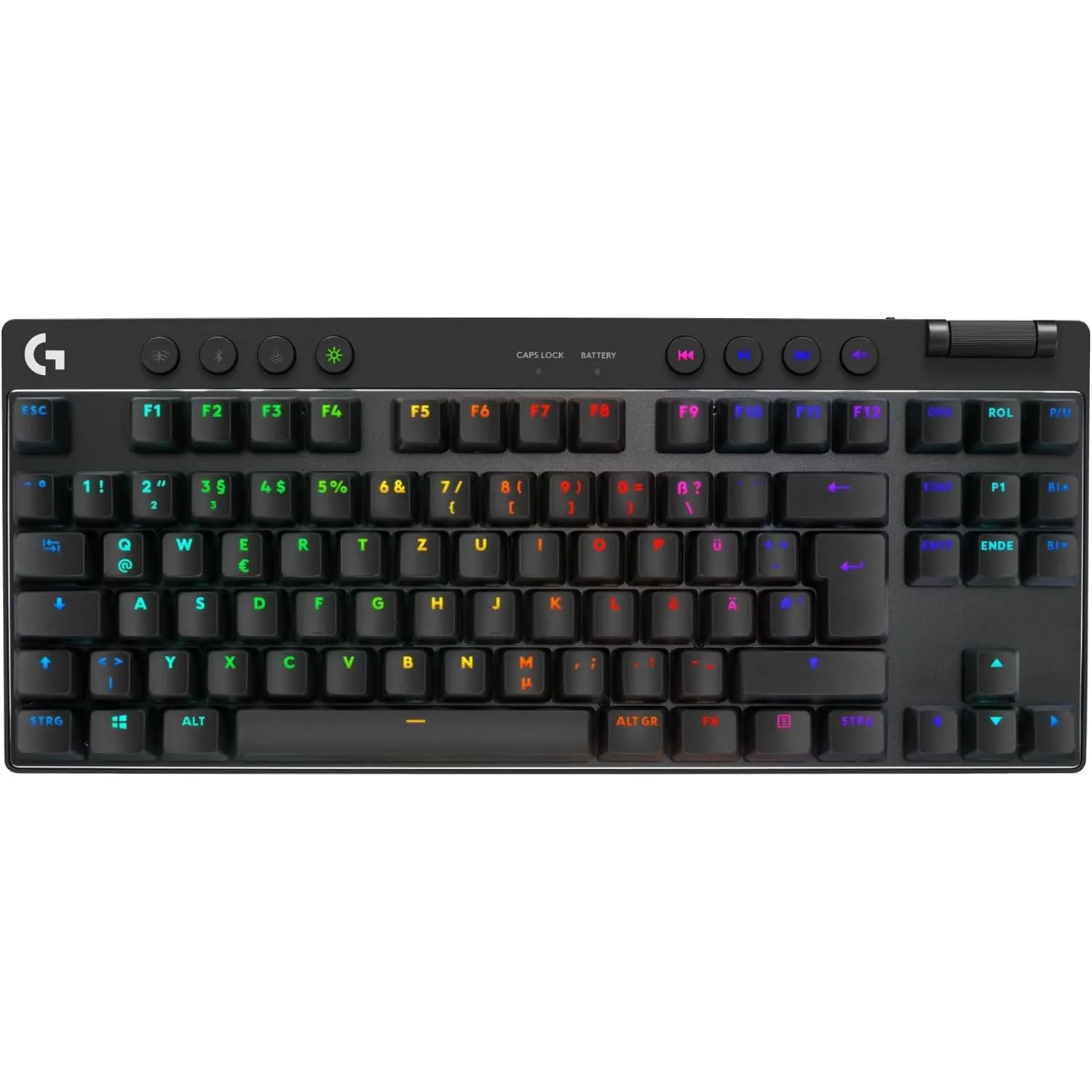 Logitech G PRO X TKL Lightspeed kabellose Gaming-Tastatur, ultramobiles Design ohne Ziffernblock, LIGHTSYNC RGB, PBT-Ta…